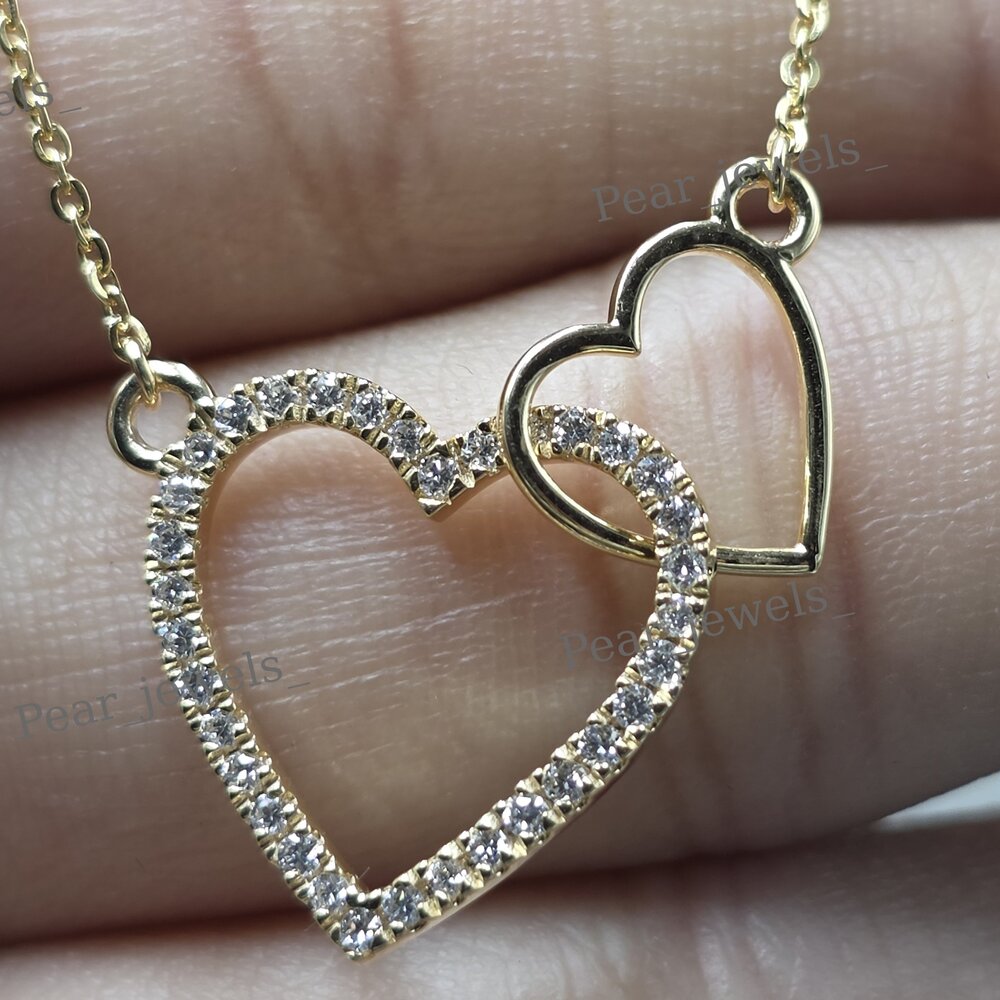 Iced Out 925 Sterling Silver VVs Moissanite Diamond Romantic Pendant For Women Wear