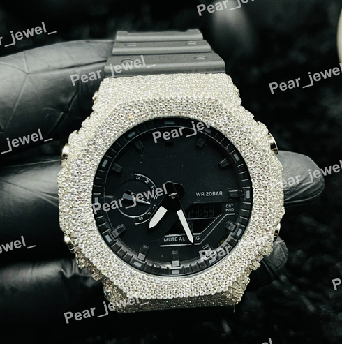 Iced Out Black Dial Luxury Hip Hop Statement Watch For Men