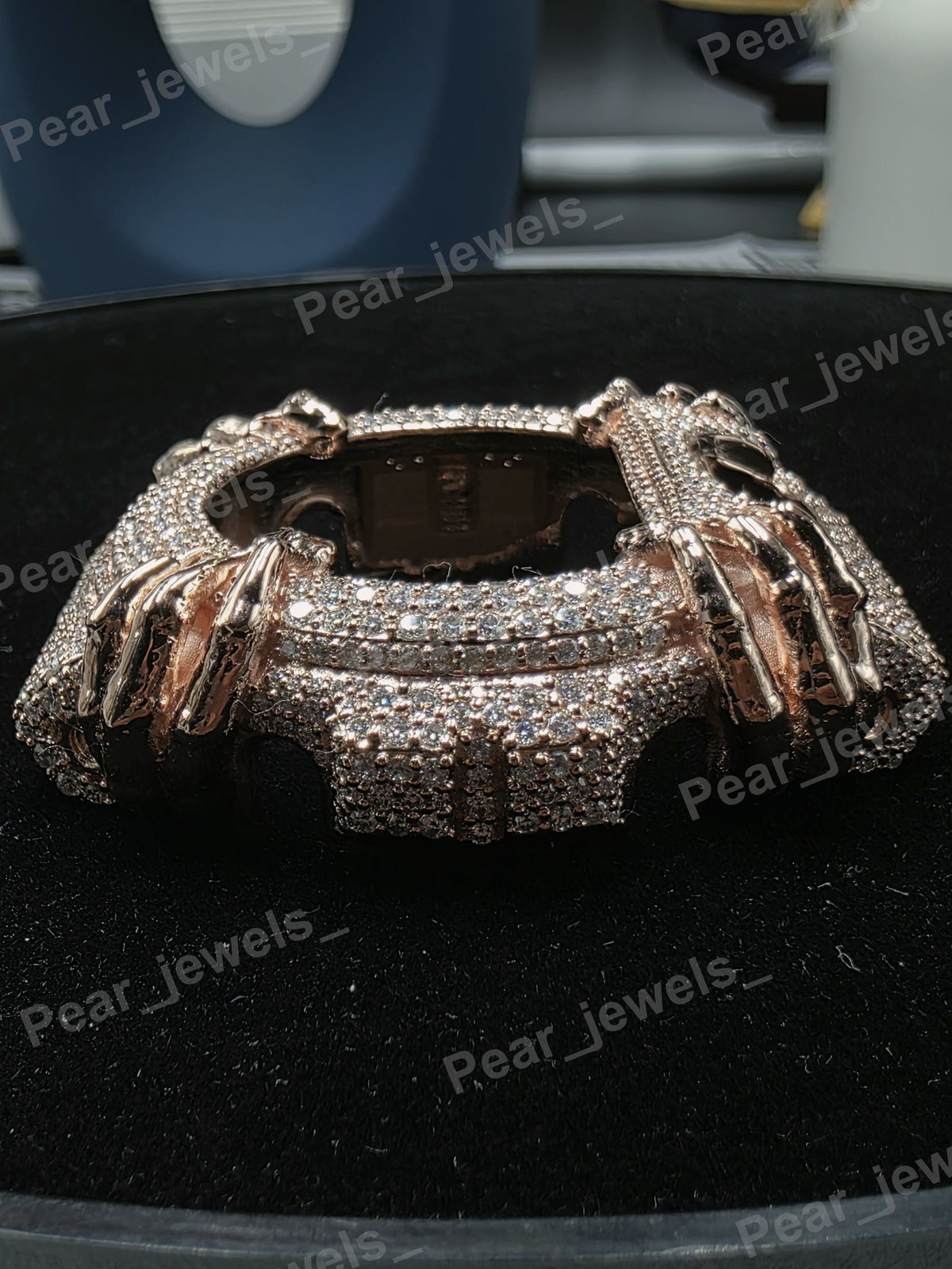 VVS Moissanite Iced Out Hip Hop Statement Wrist Watch For 6900 Series Bezel
