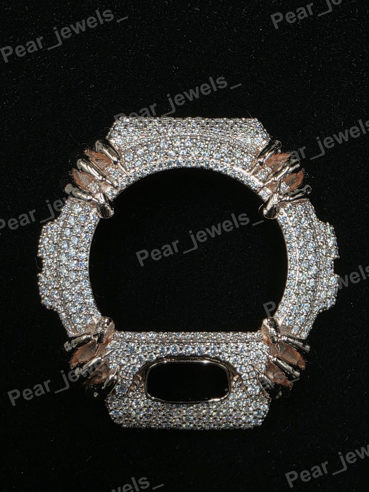 VVS Moissanite Iced Out Hip Hop Statement Wrist Watch For 6900 Series Bezel