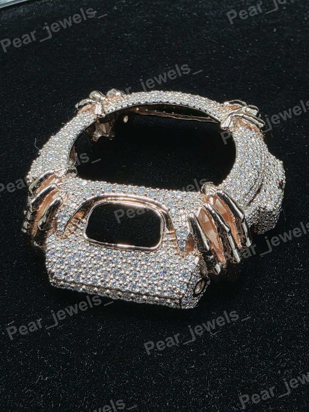 VVS Moissanite Iced Out Hip Hop Statement Wrist Watch For 6900 Series Bezel