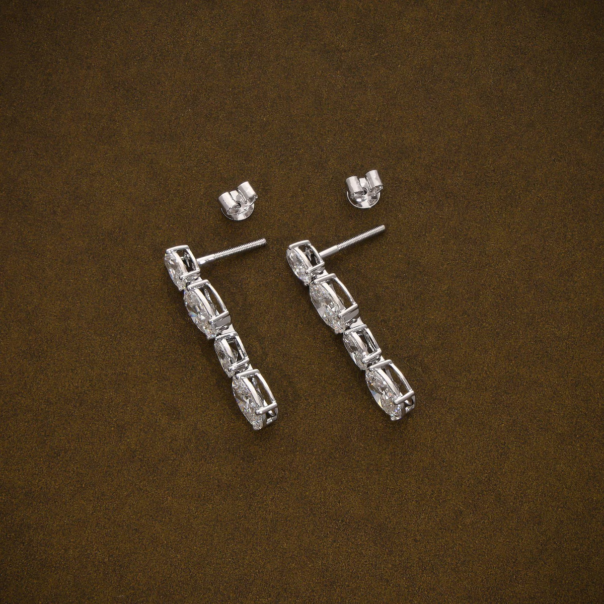 Oval Cut Moissanite Diamond Drop Earring 925 Silver Elegant Dangle Earring Luxury Women Gift