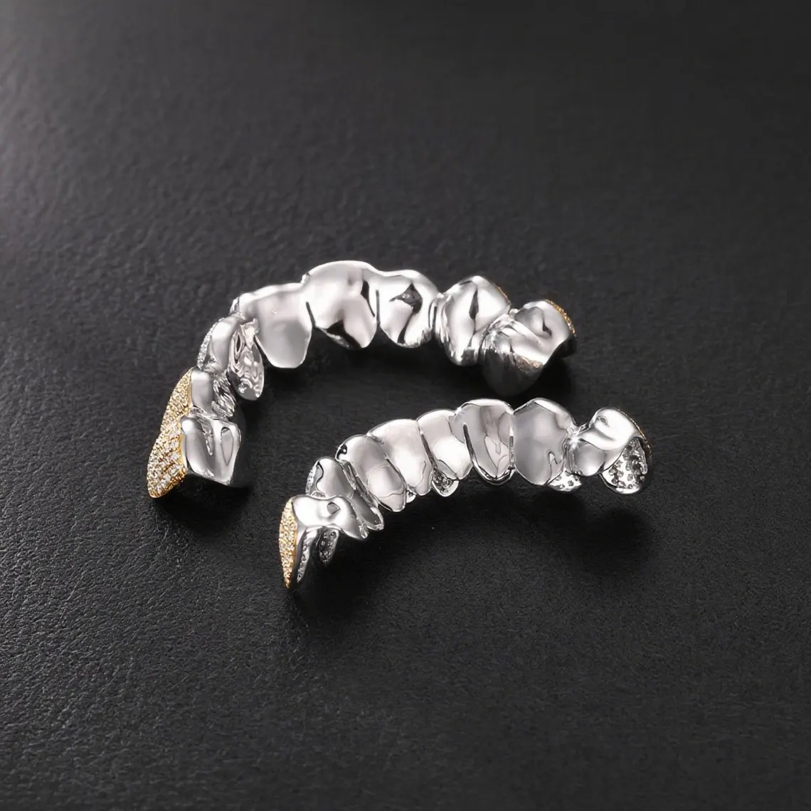 VVS Iced Out Moissanite 925 Sterling Silver HipHop Grillz