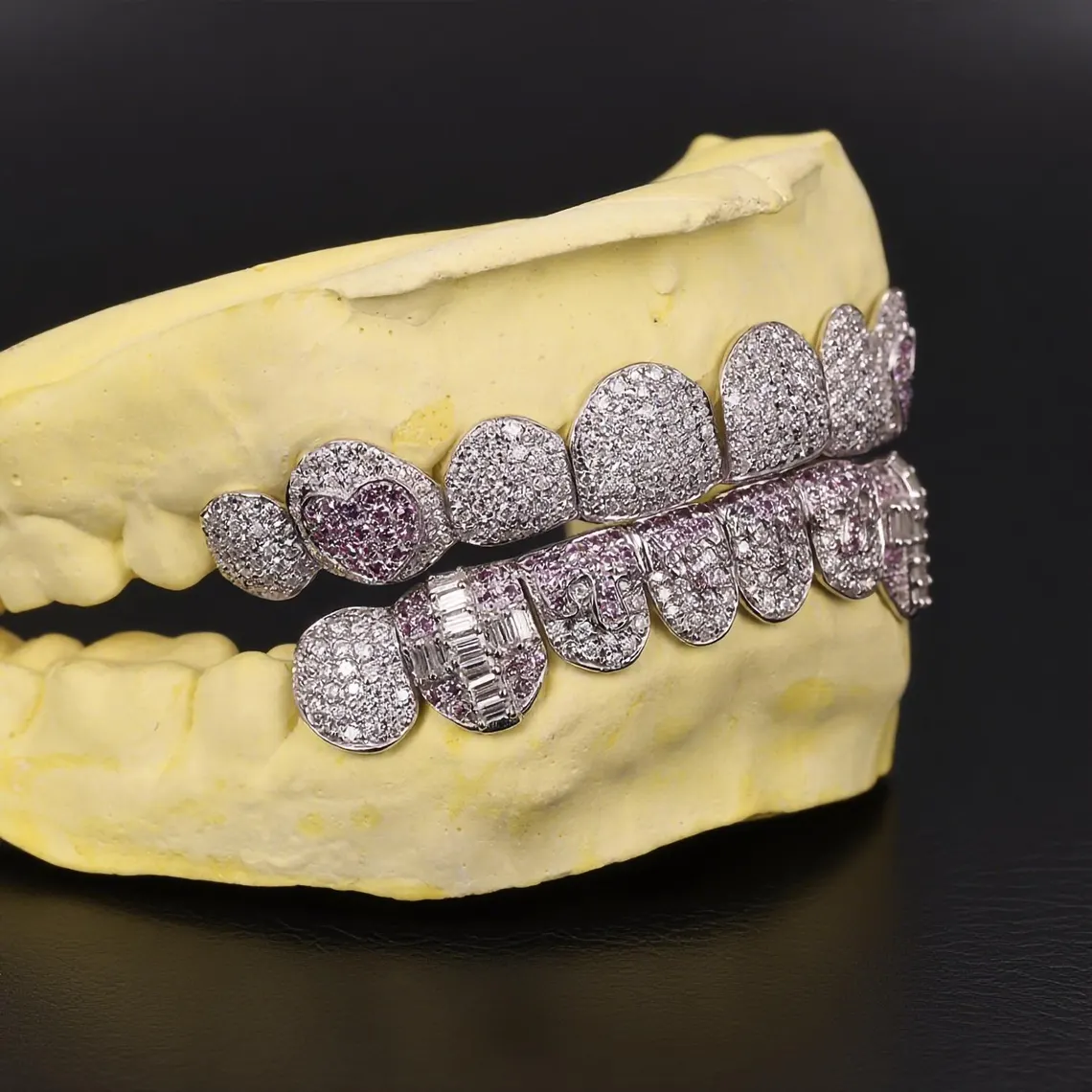 VVS Iced Out Moissanite 925 Sterling Silver HipHop Grillz