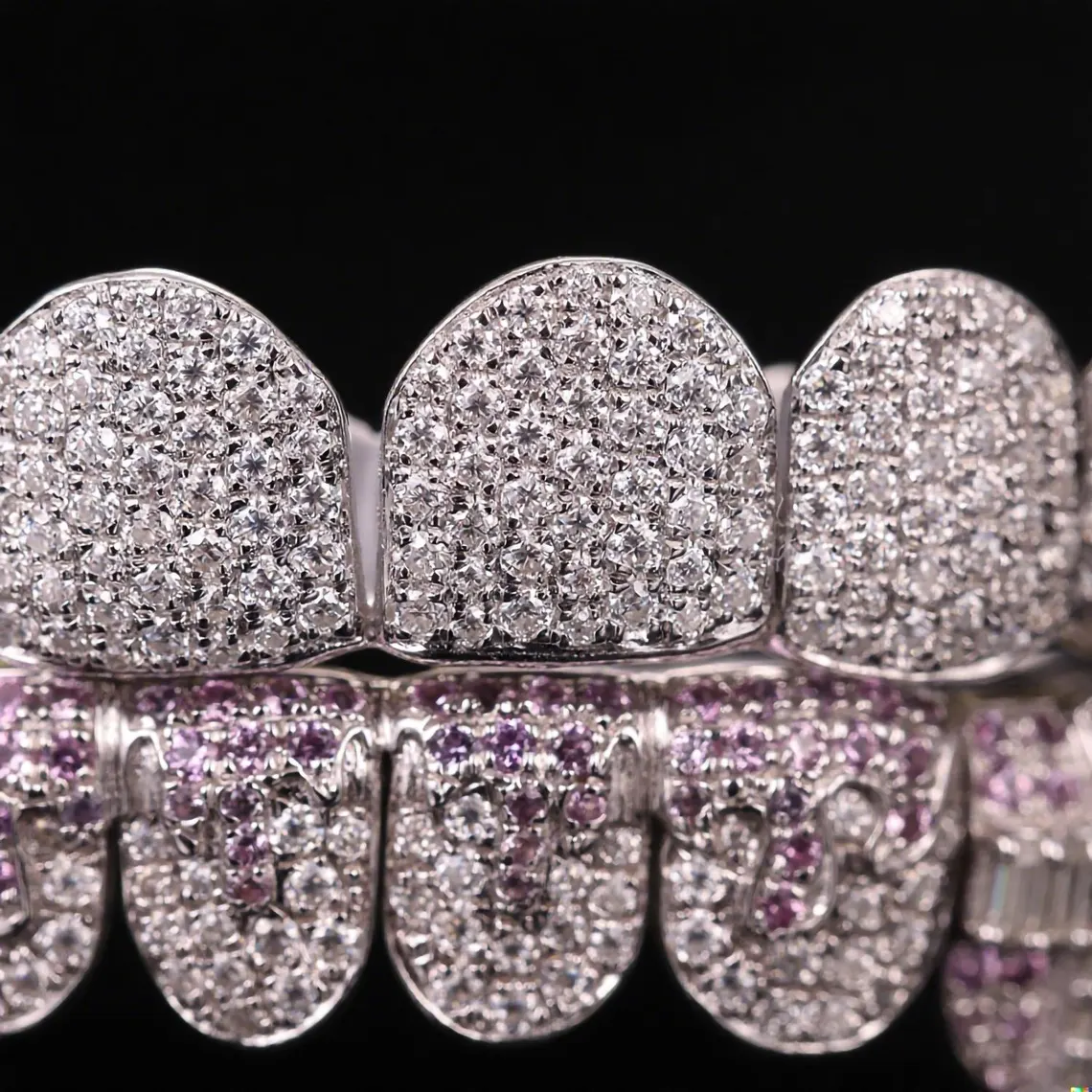 VVS Iced Out Moissanite 925 Sterling Silver HipHop Grillz
