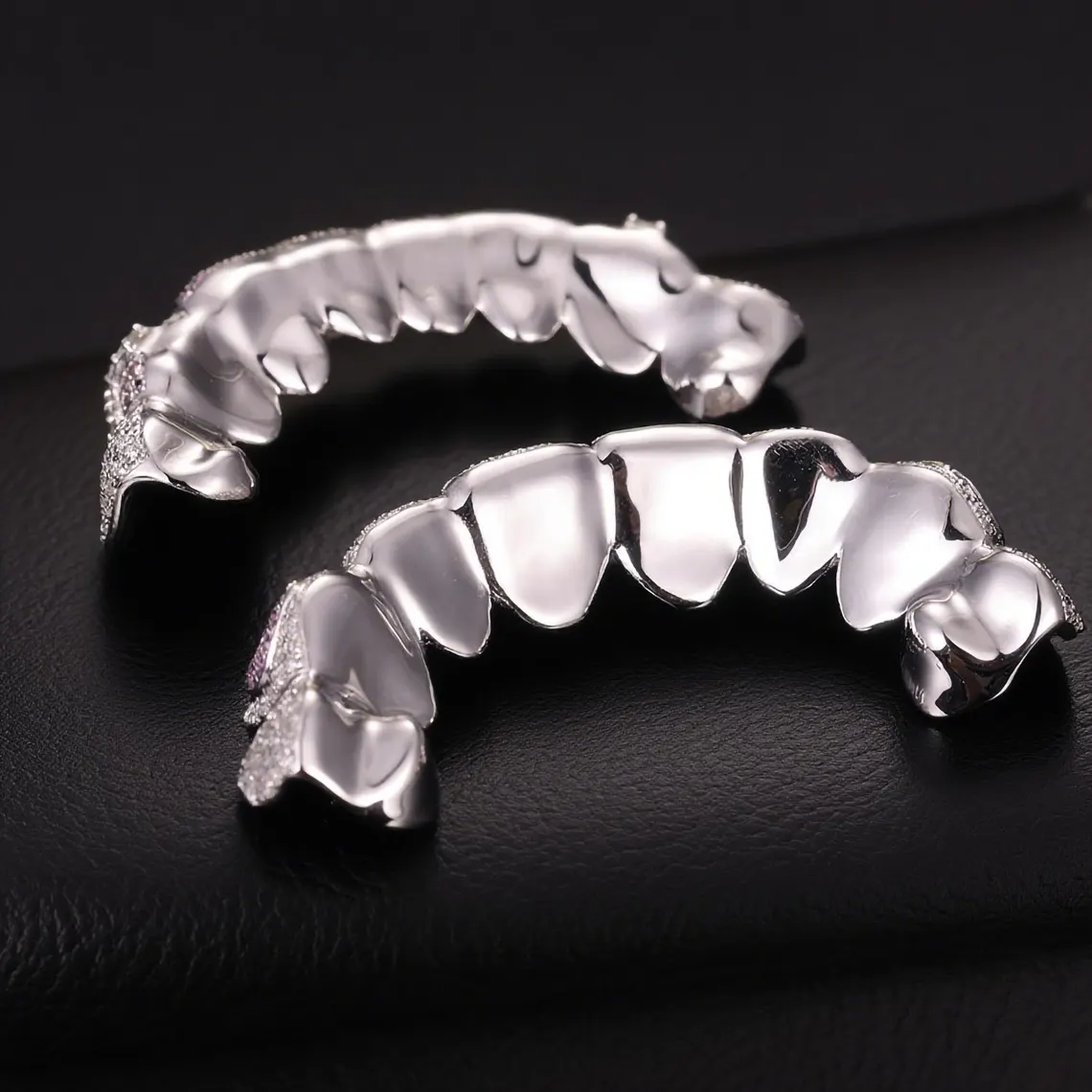 VVS Iced Out Moissanite 925 Sterling Silver HipHop Grillz