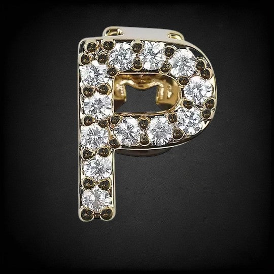 Customize Initial Letter Grillz 925 Silver Moissanite Jewelry