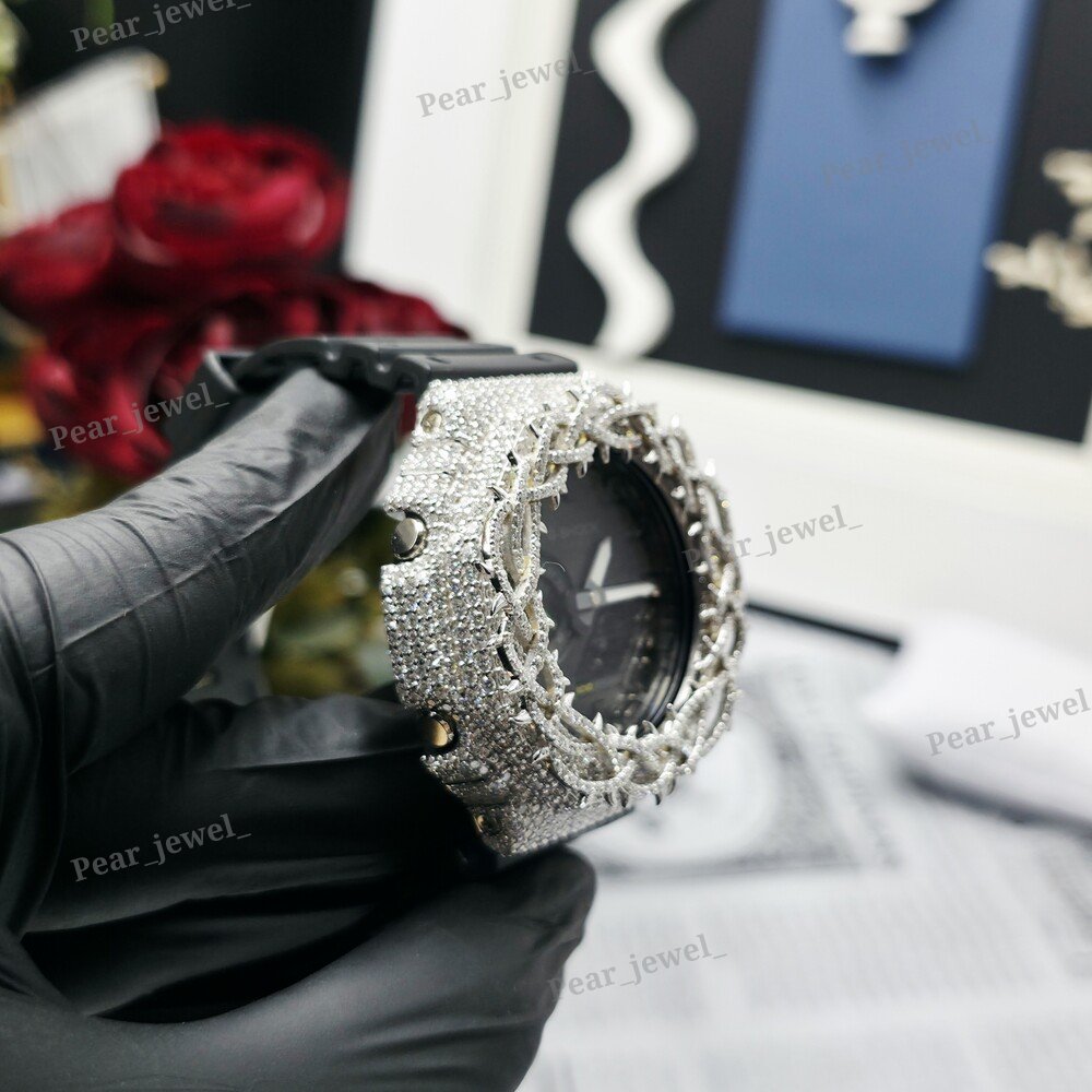 VVS Moissanite Diamond Thorne Round Bezel Iced Out Luxury Statement Watch