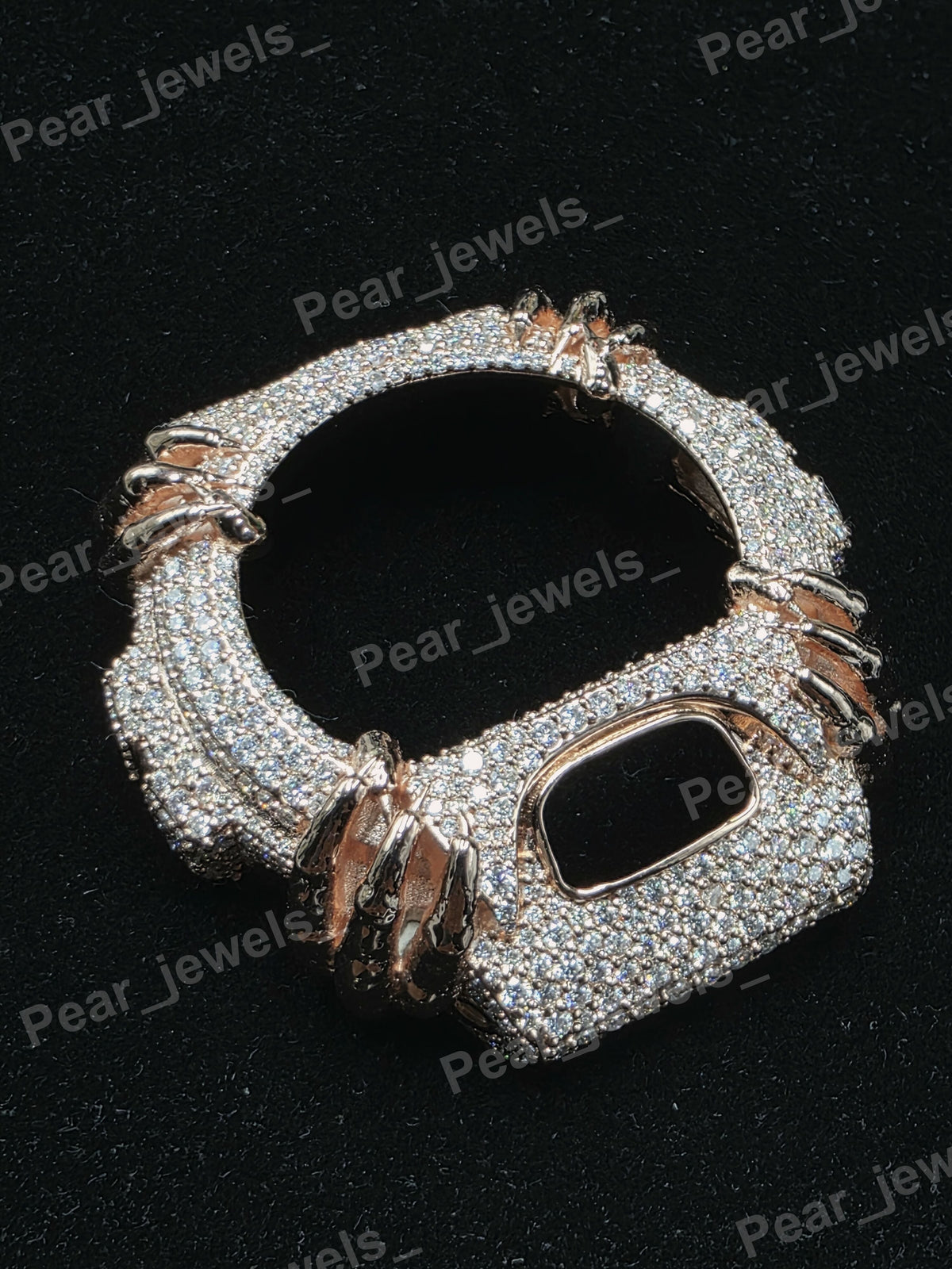 VVS Moissanite Iced Out Hip Hop Statement Wrist Watch For 6900 Series Bezel