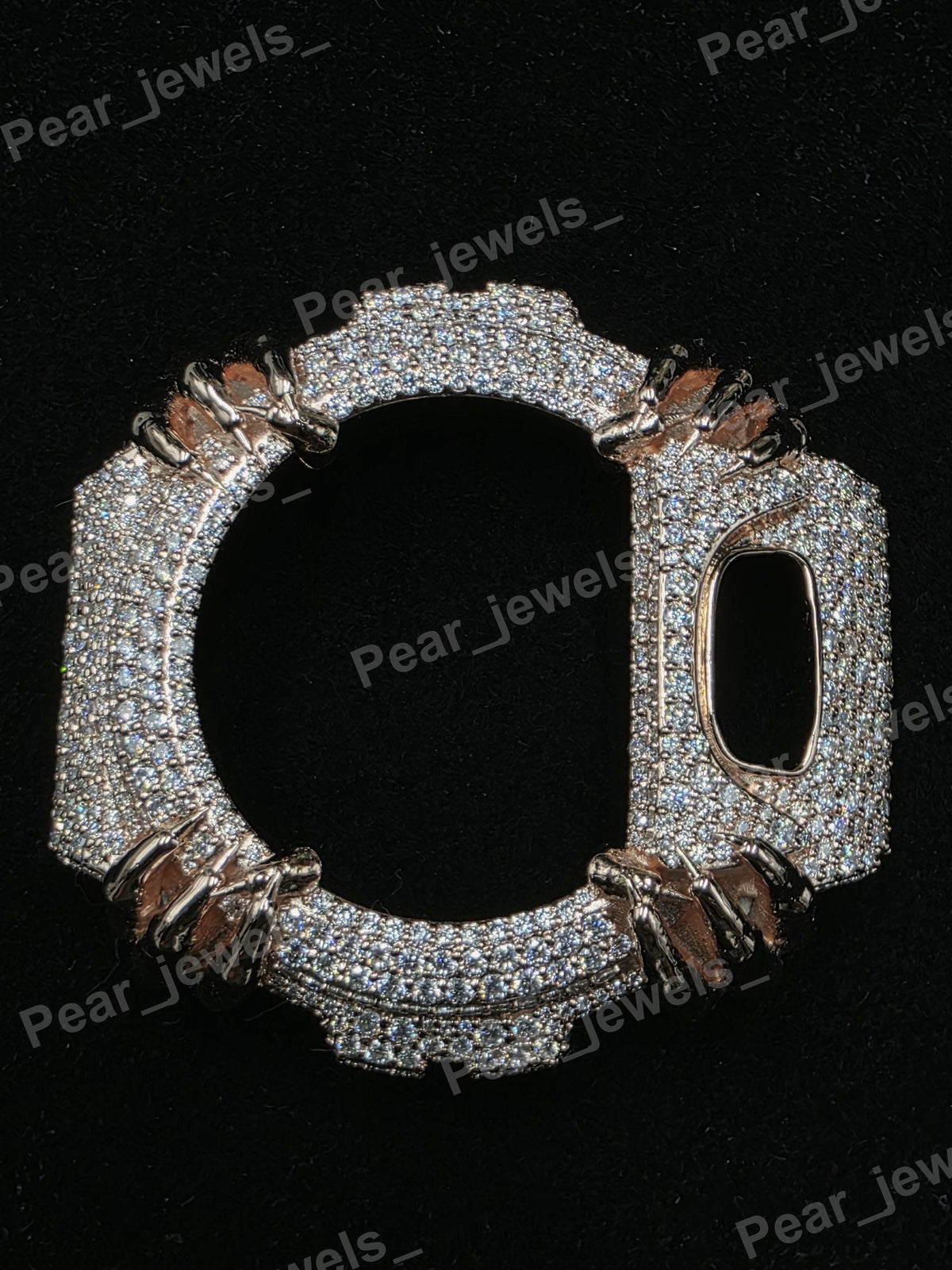 VVS Moissanite Iced Out Hip Hop Statement Wrist Watch For 6900 Series Bezel