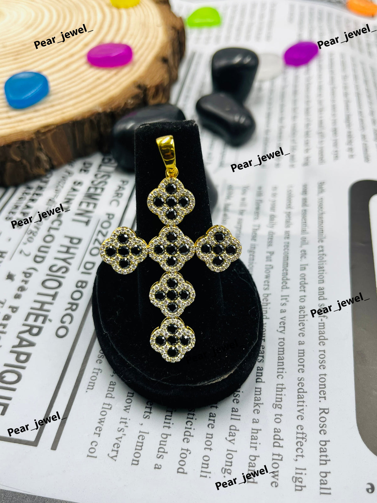Iced Out Cross Pendant In 925 Silver Pendant Moissanite Diamond