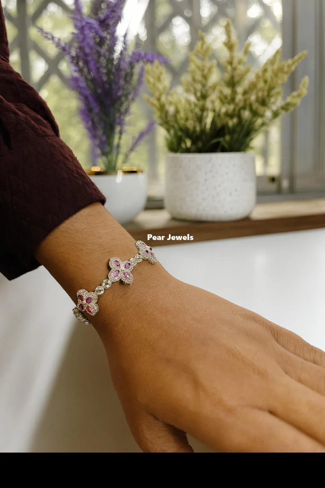 925 Silver Infinity Design Link VVS Moissanite Diamond Bracelet