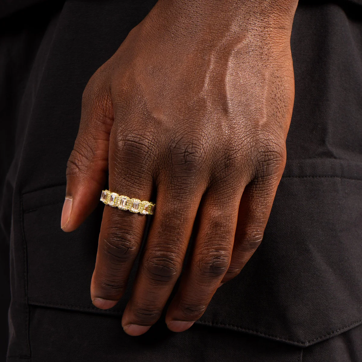 Iced Out VVS Moisasnite Diamond Luxury 925 Silver Ring