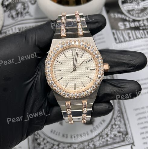 VVS Moissanite Diamond Iced Out Automatic HipHop Style Watch