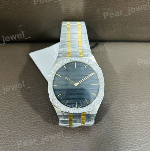 Iced Out Watch Moissanite Diamond Stainless Steel Watch