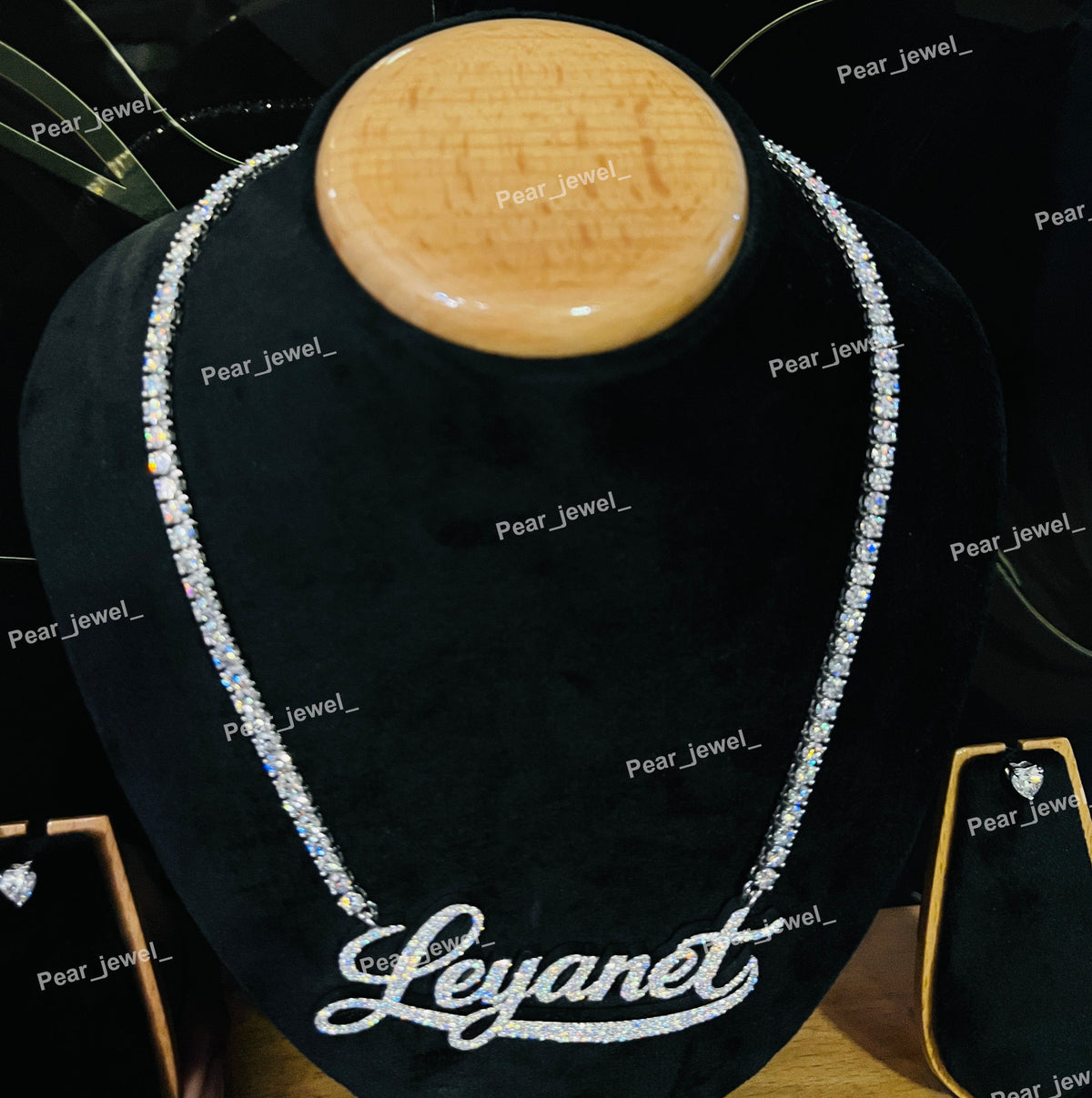 Iced Out Custom Necklace 925 Sterling Silver Moissanite Diamond Necklace