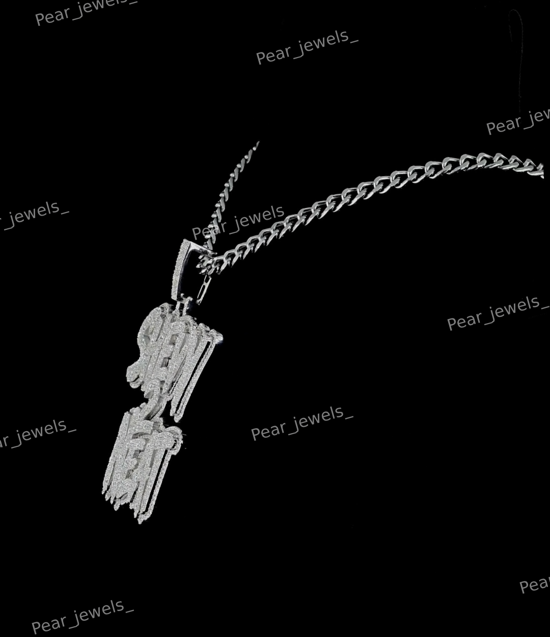 Luxury VVS Moissanite Diamond Custom Letter 925 Sterling Silver Hip Hop Unisex Party Wear Pendant