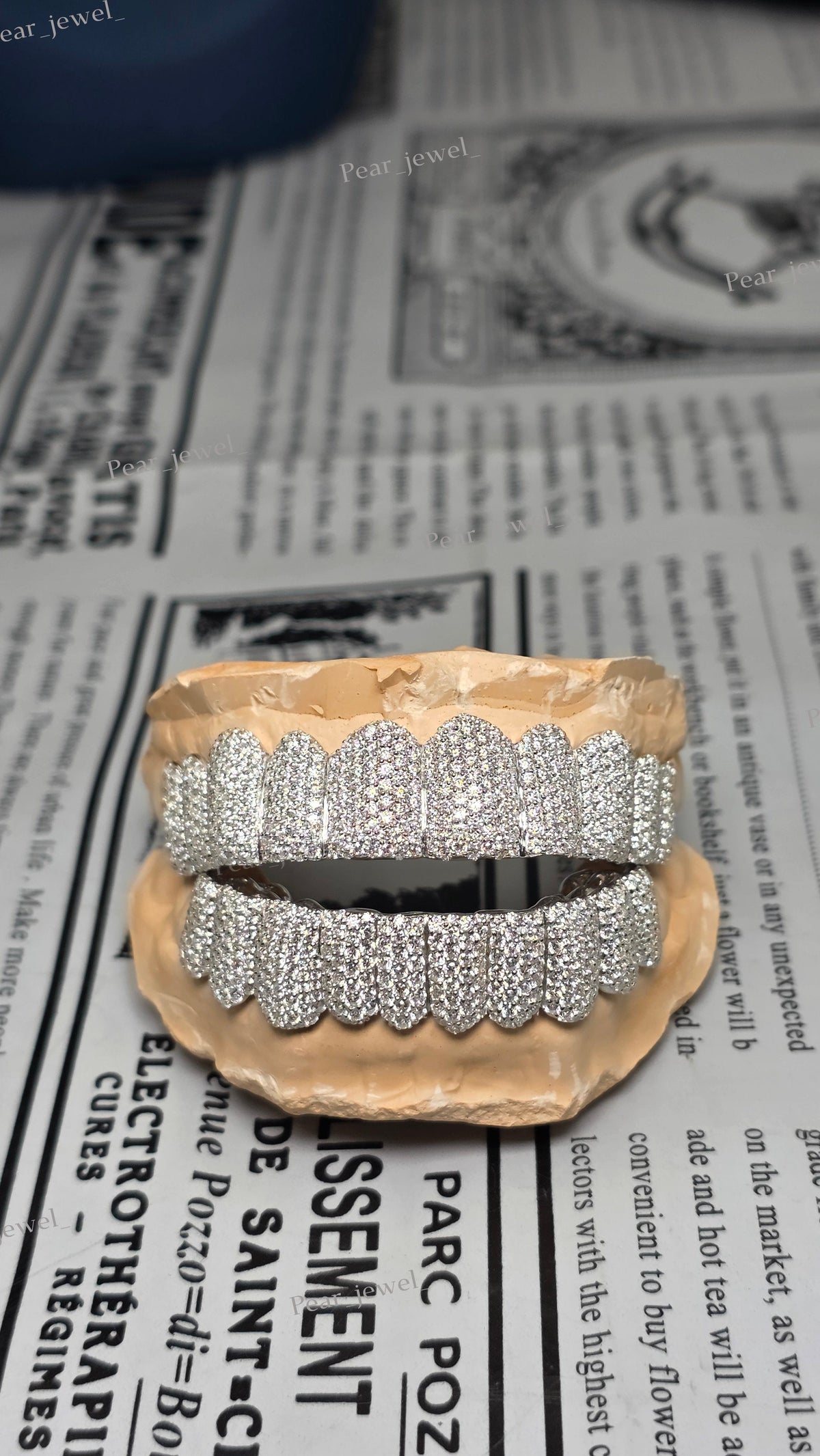 Iced Out Grillz Moissanite Diamond Hip Hop Teeth Jewelry 925 Silver Luxury Full Set Mouth Caps