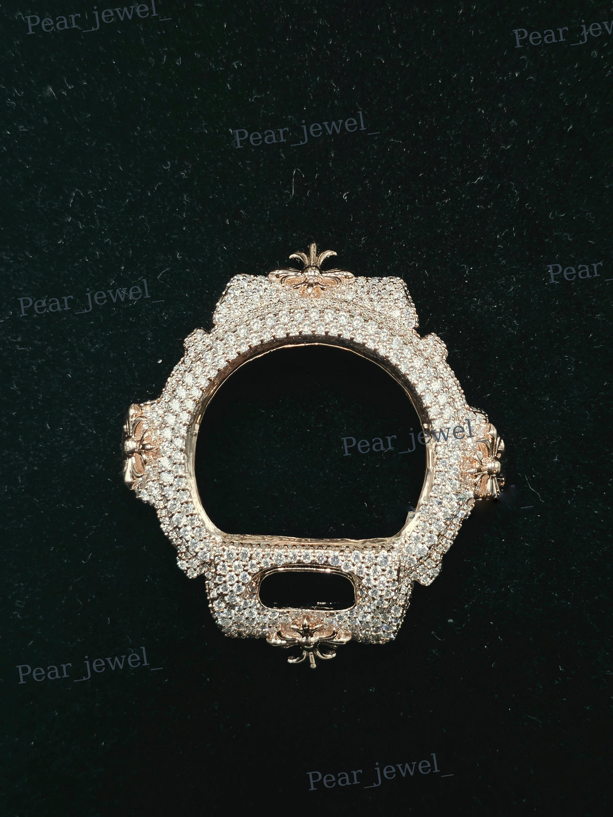 Hip Hop Statement VVS Moissanite Diamond Watch Dial Bezel For 6900 Series