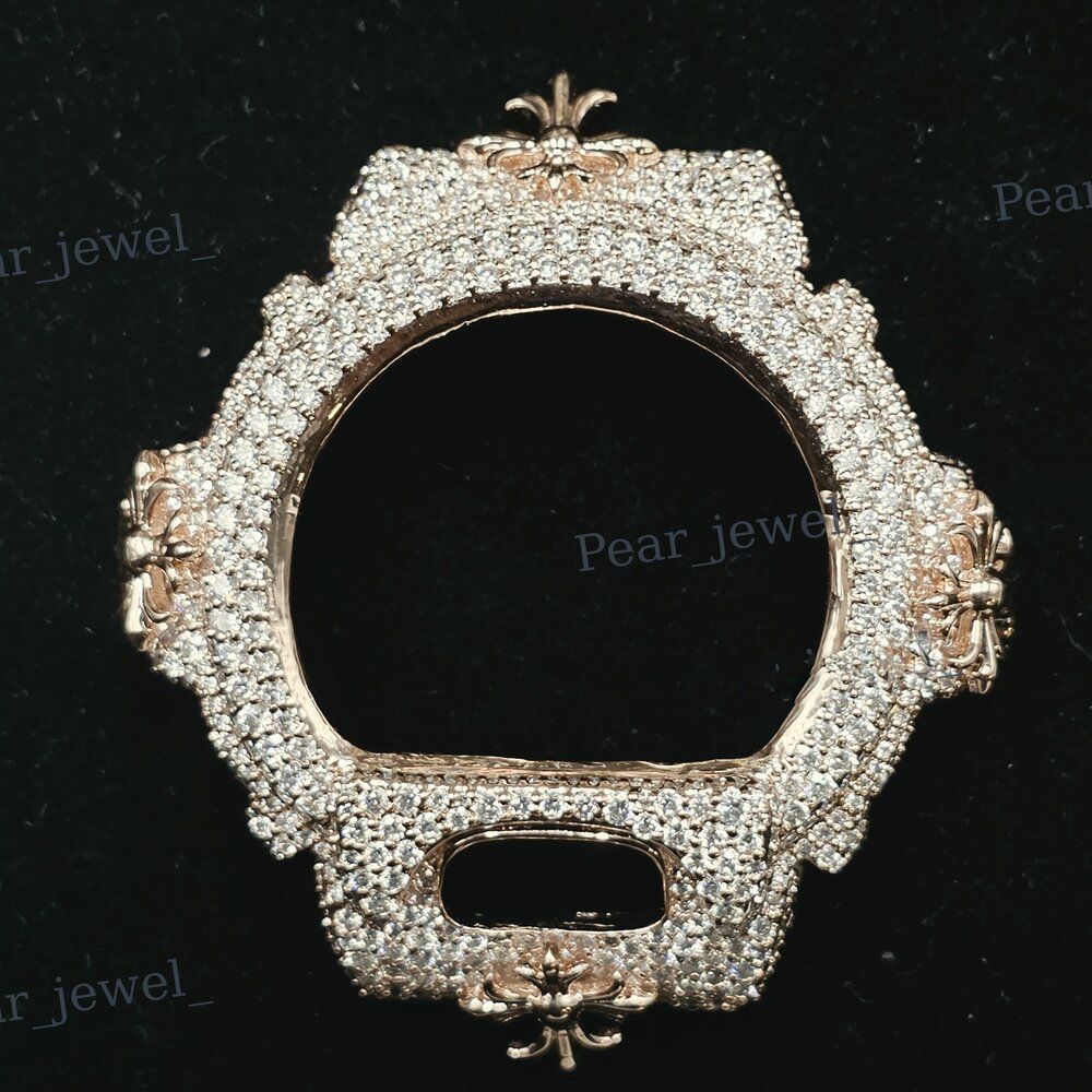Hip Hop Statement VVS Moissanite Diamond Watch Dial Bezel For 6900 Series