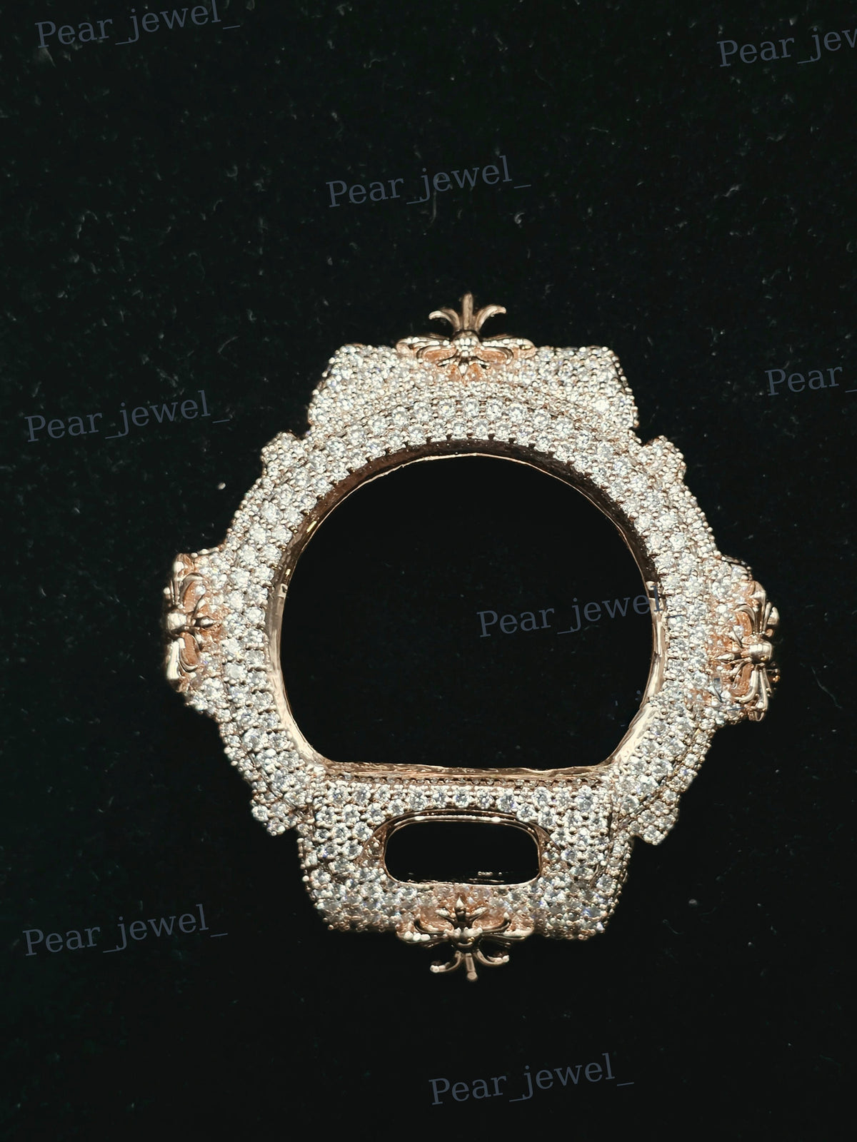 Hip Hop Statement VVS Moissanite Diamond Watch Dial Bezel For 6900 Series