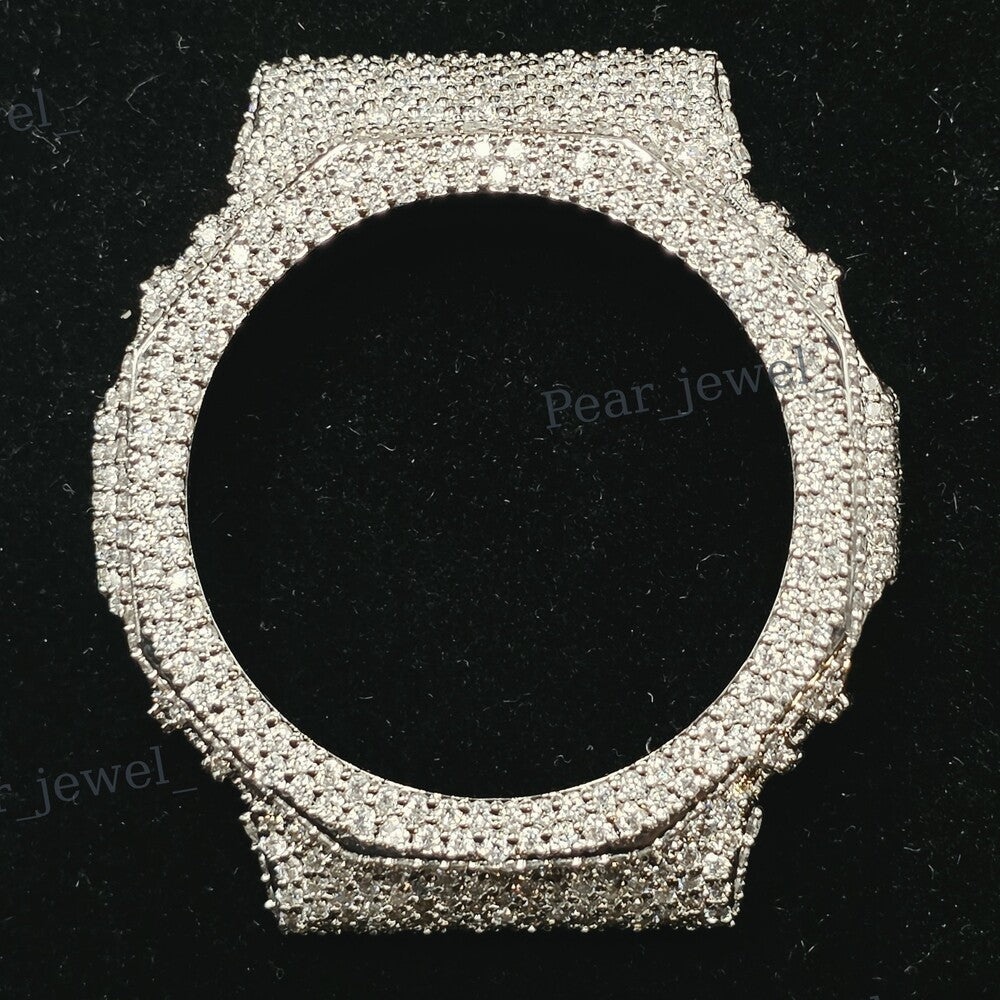 VVS Moissanite Iced Hip Hop Statement Wrist Watch Bezel For 2100 Series