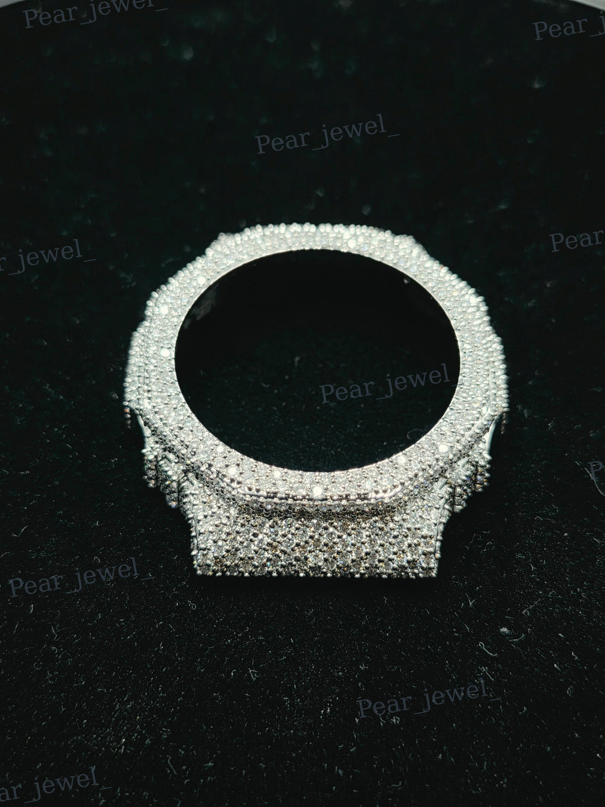 VVS Moissanite Iced Hip Hop Statement Wrist Watch Bezel For 2100 Series