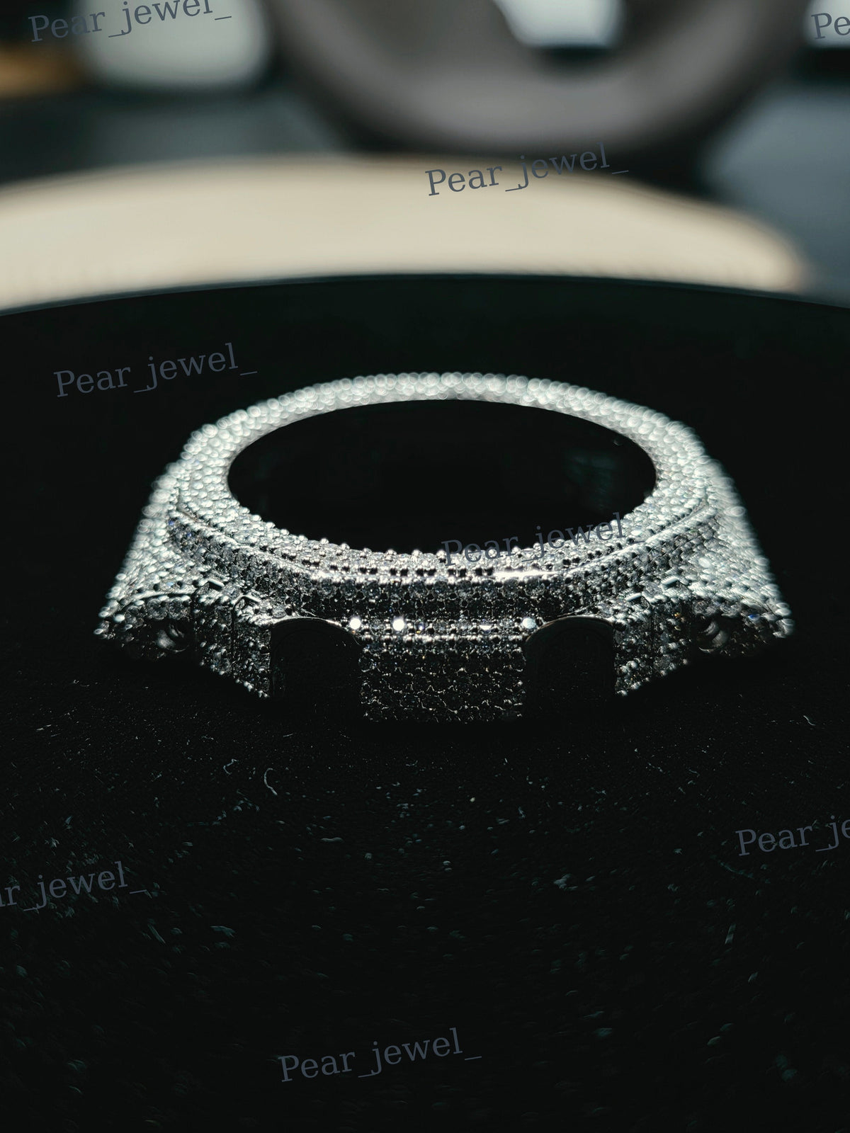 VVS Moissanite Iced Hip Hop Statement Wrist Watch Bezel For 2100 Series