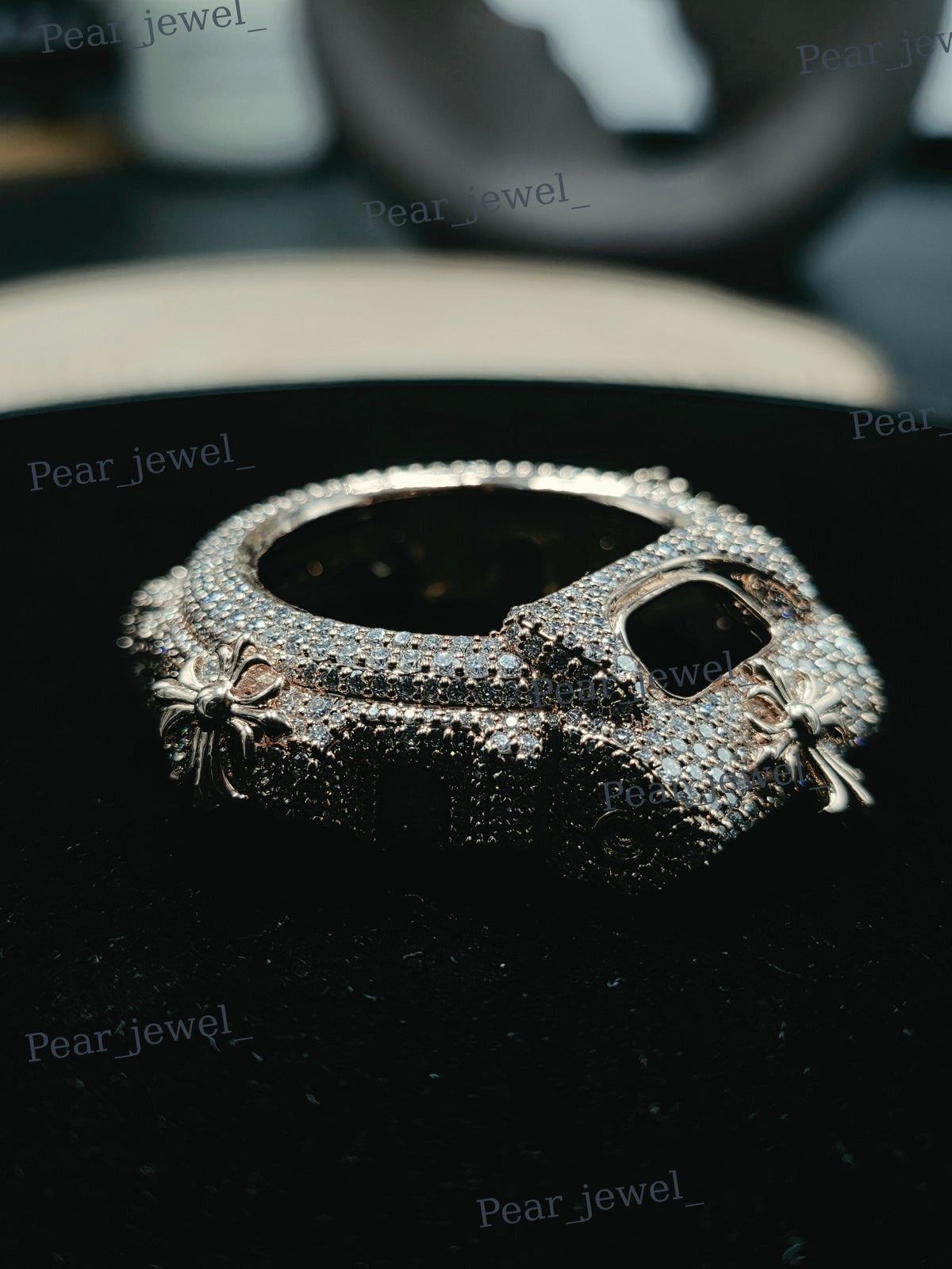 Hip Hop Statement VVS Moissanite Diamond Watch Dial Bezel For 6900 Series