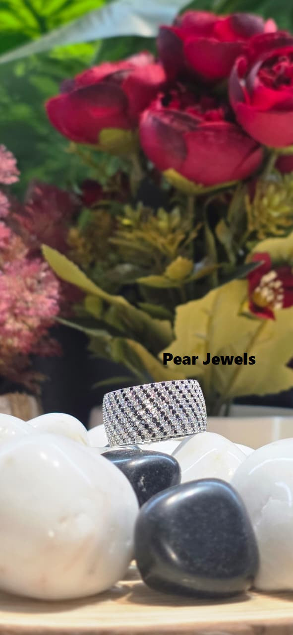 VVS Moissanite Diamond Engagement Band In 925 Silver For Men