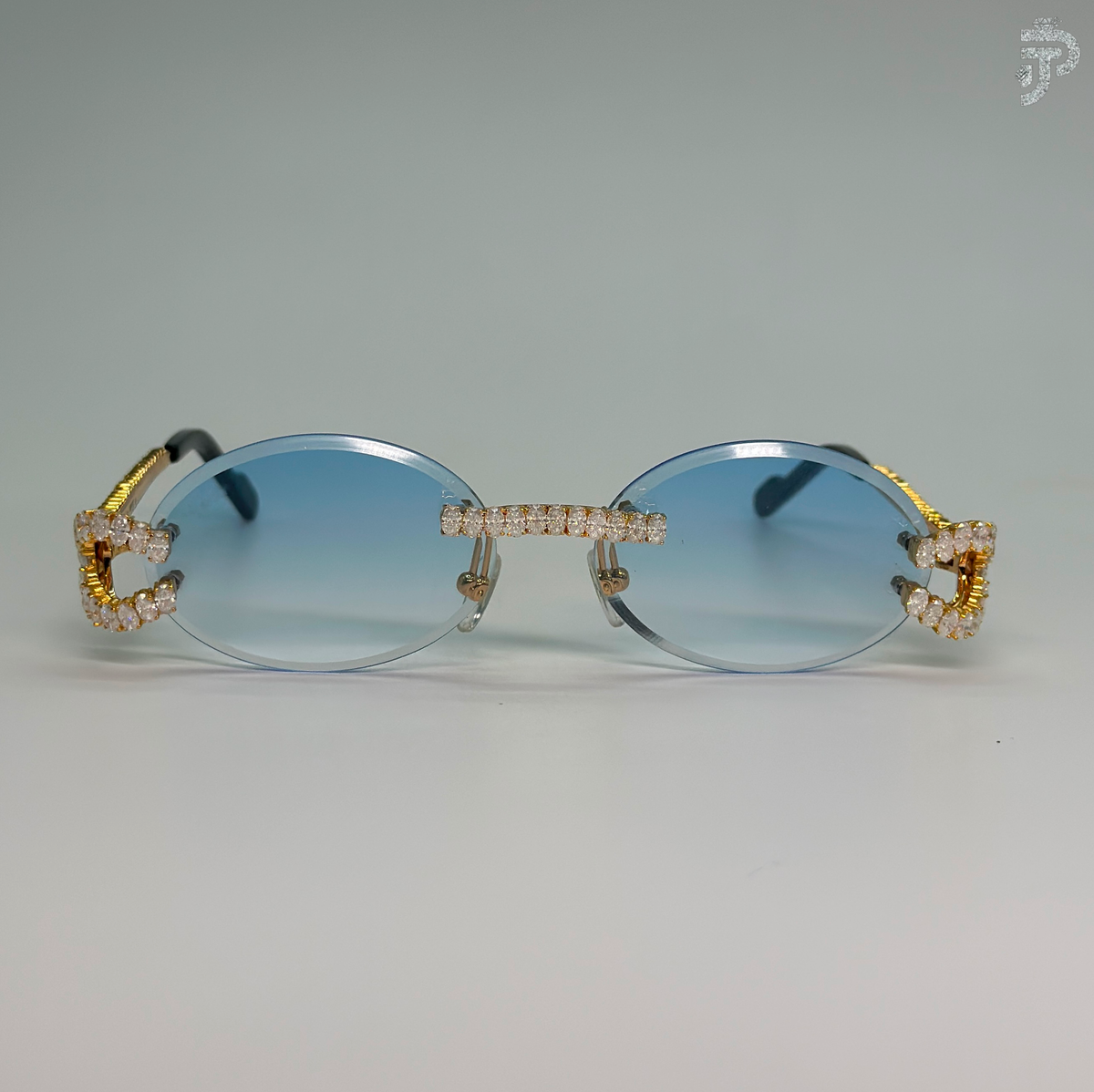 VVS Moissanite Stone Oval Cut Diamond Glasses For Unisex Wear