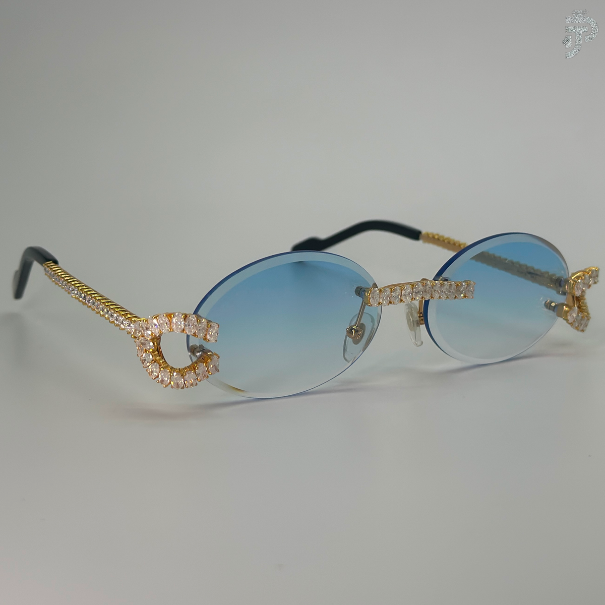 VVS Moissanite Stone Oval Cut Diamond Glasses For Unisex Wear