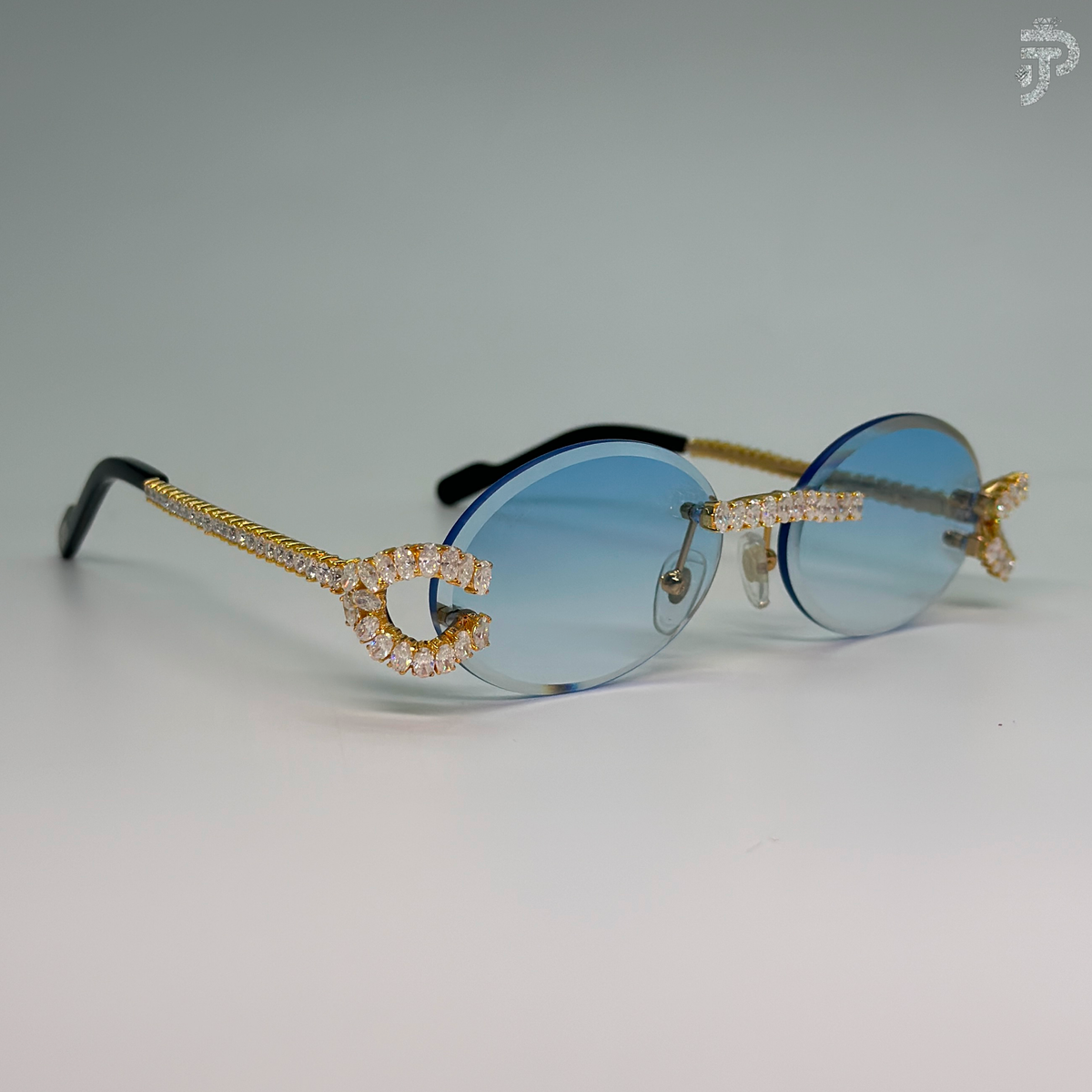 VVS Moissanite Stone Oval Cut Diamond Glasses For Unisex Wear