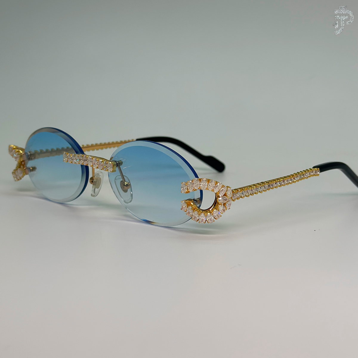 VVS Moissanite Stone Oval Cut Diamond Glasses For Unisex Wear