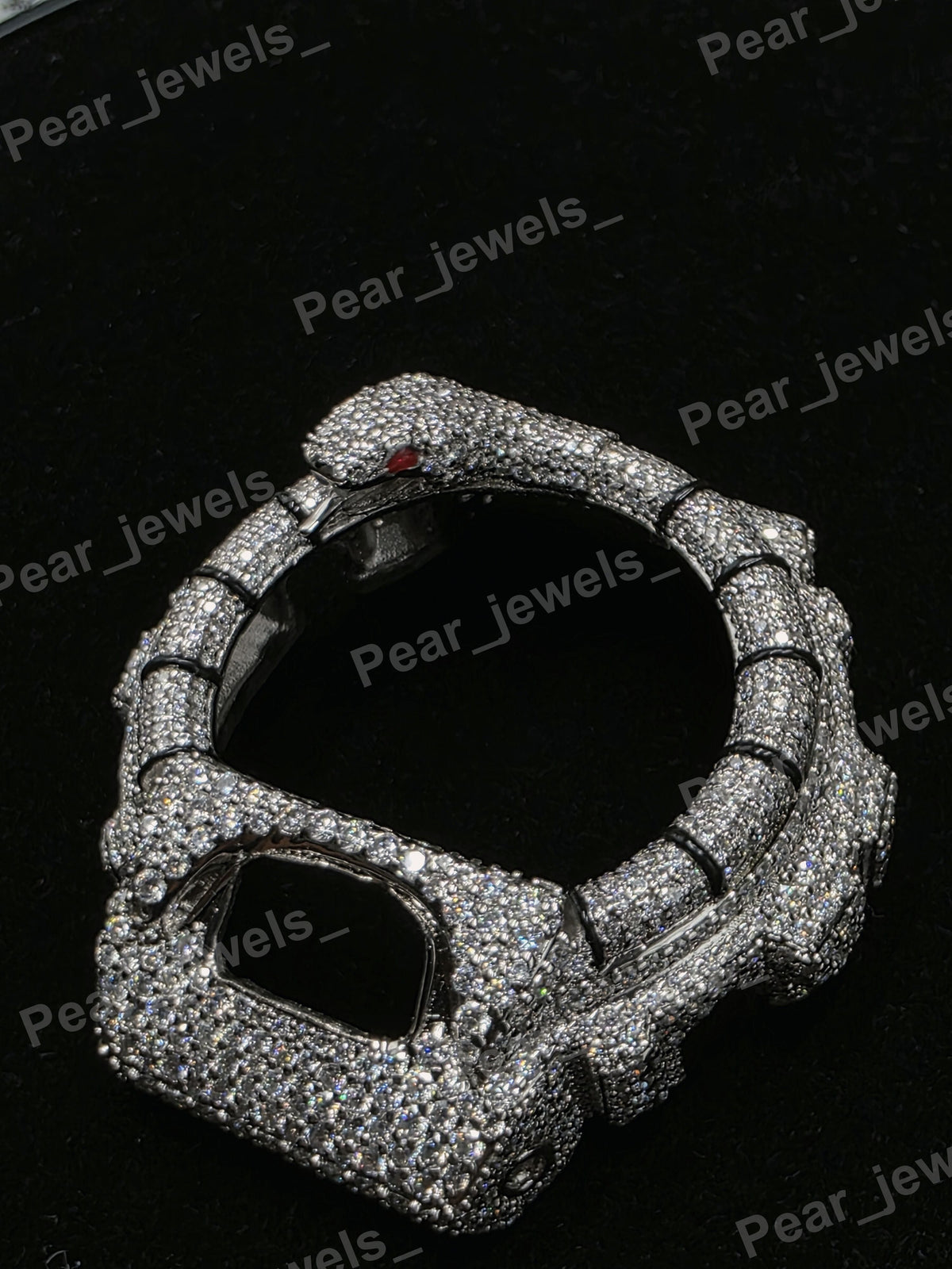 Luxury Snake Design Iced Out Hip Hop VVS Moissanite Dial 6900 Series Bezel