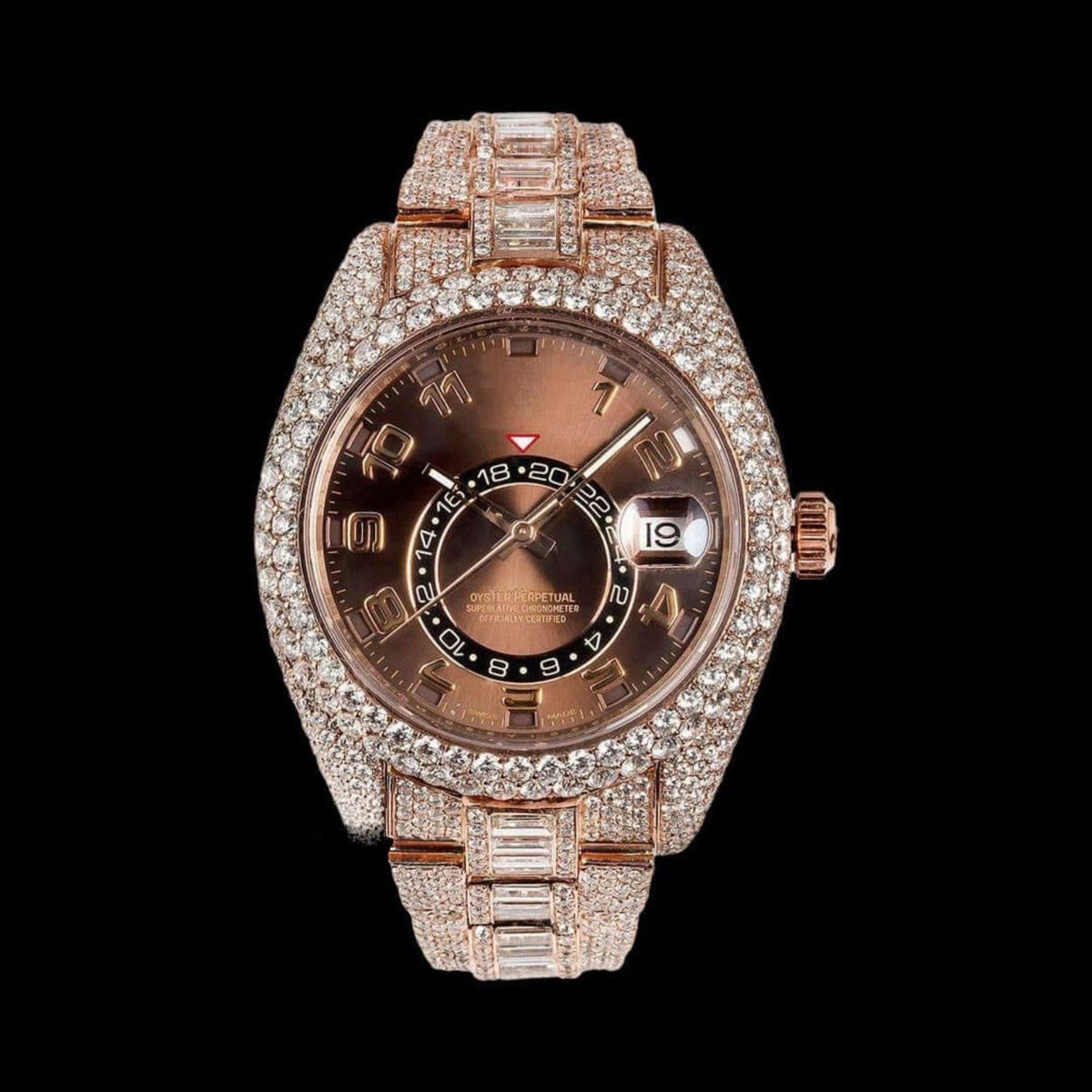 Bust Down Iced Out Stainless Steel VVS Moissanite Diamond Watch