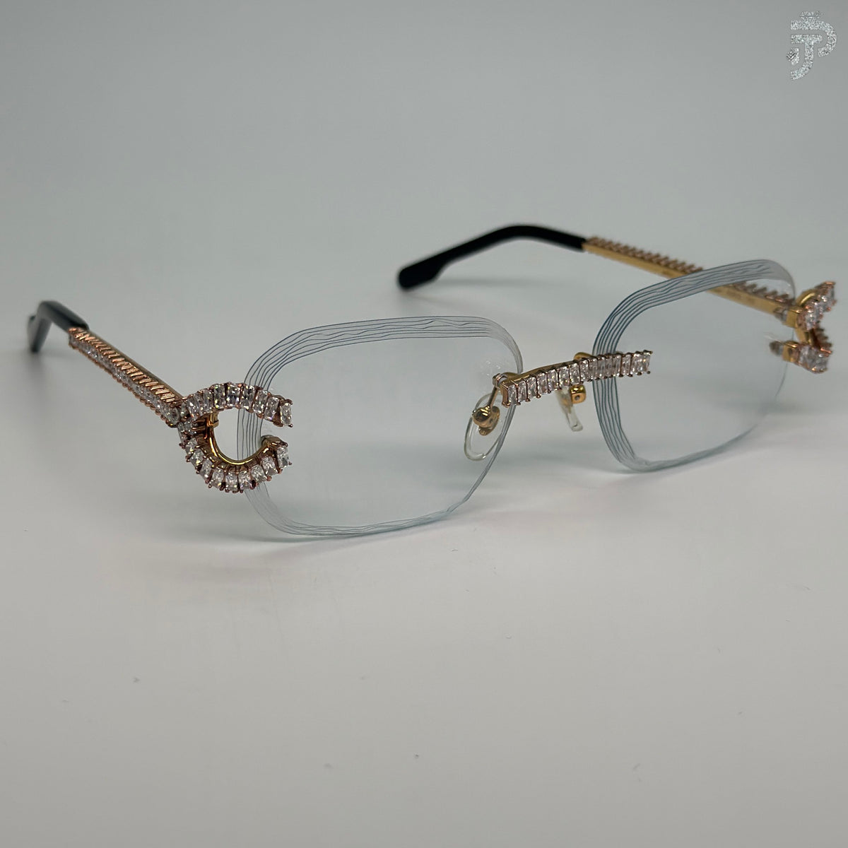 Radiant Cut VVS Clarity Moissanite Stone Glasses For Unisex Daily Wear Sunglasses