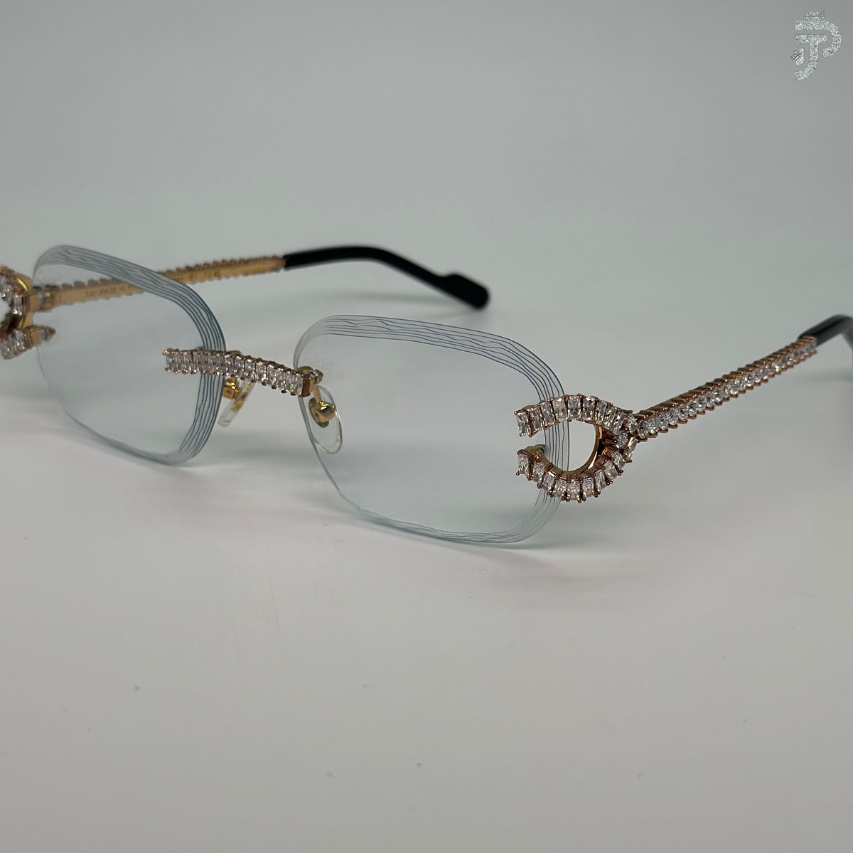 Radiant Cut VVS Clarity Moissanite Stone Glasses For Unisex Daily Wear Sunglasses