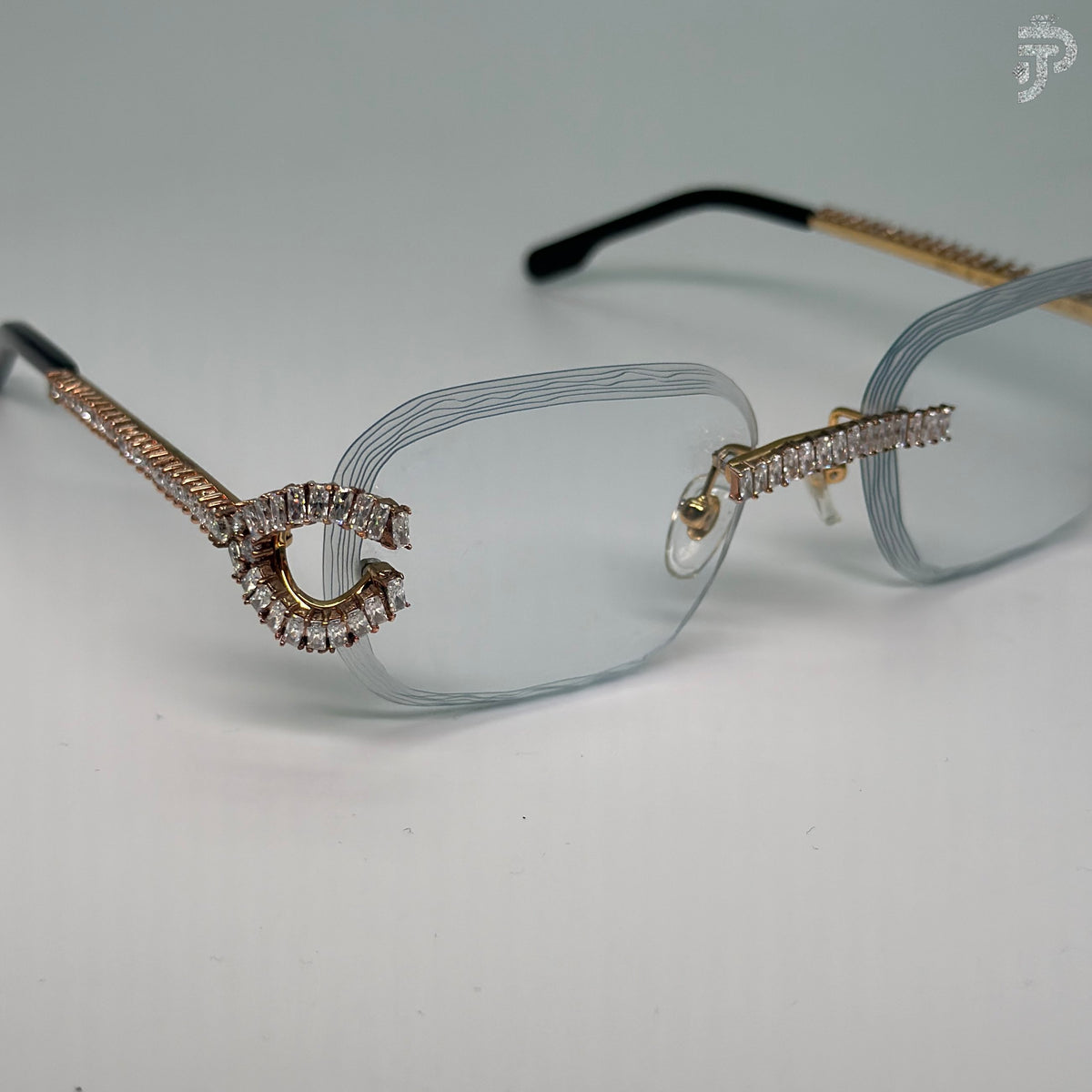 Radiant Cut VVS Clarity Moissanite Stone Glasses For Unisex Daily Wear Sunglasses