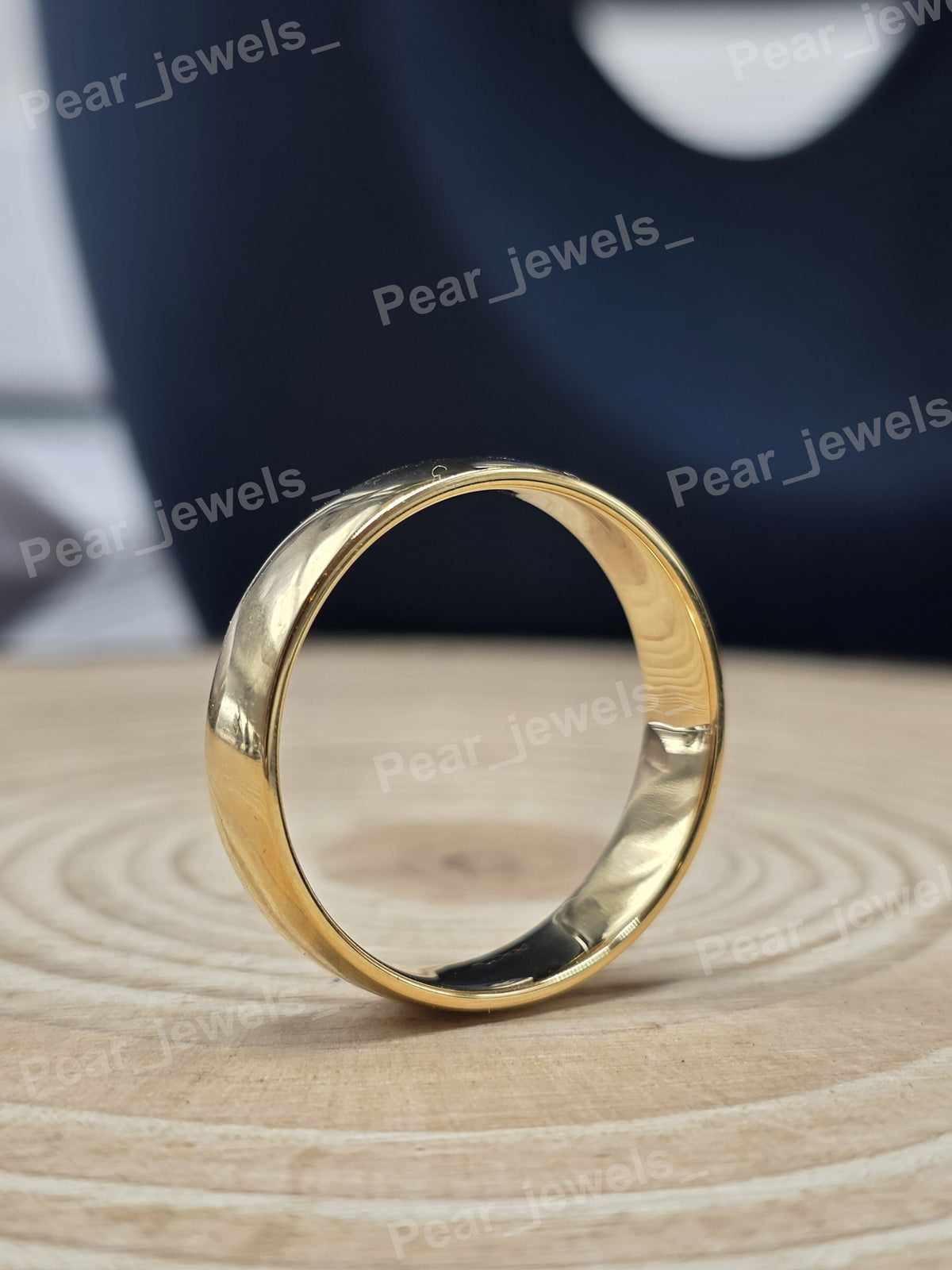 925 Silver Rhodium Plated Wedding Band For Unisex Wear