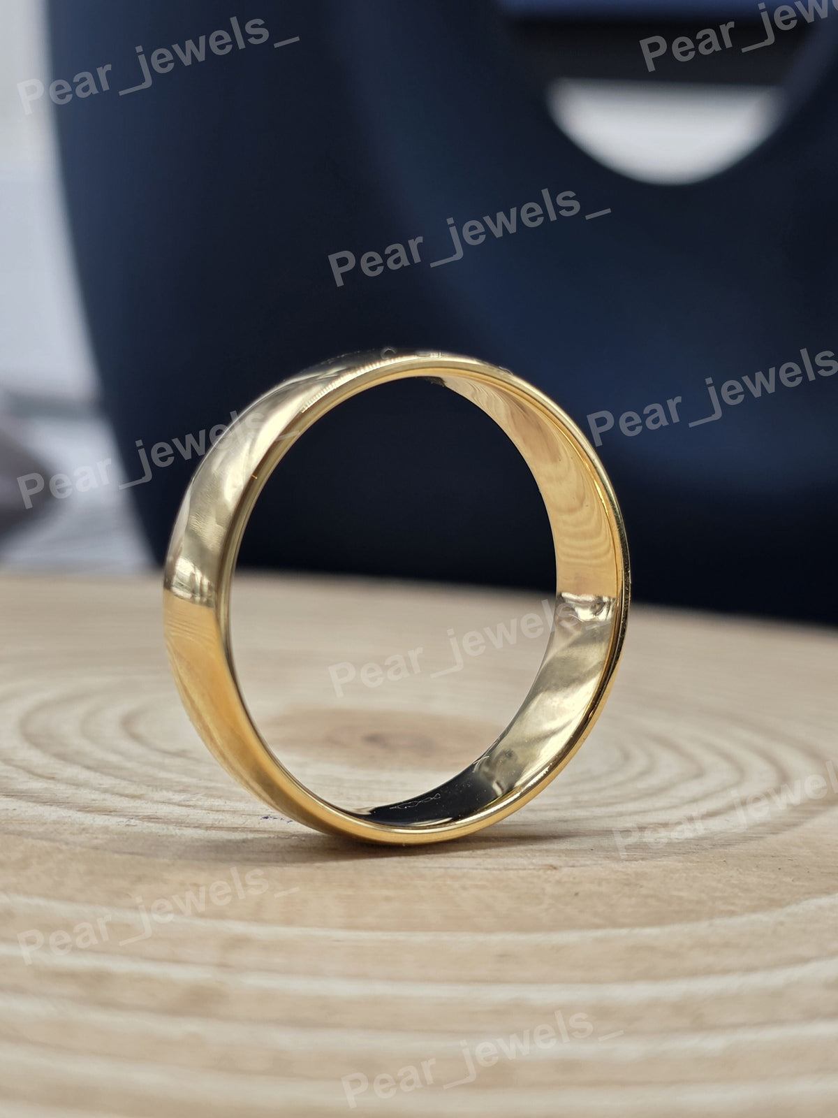 925 Silver Rhodium Plated Wedding Band For Unisex Wear