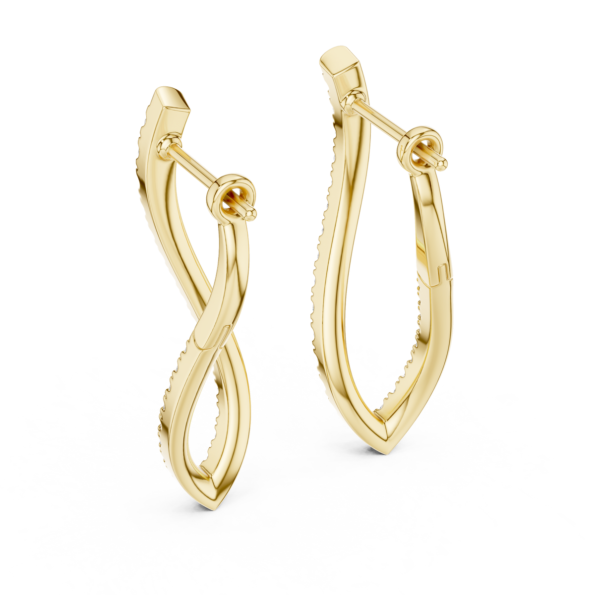 925 Sterling Silver Drop Earring With Moissanite Diamond Earring Daily Wear