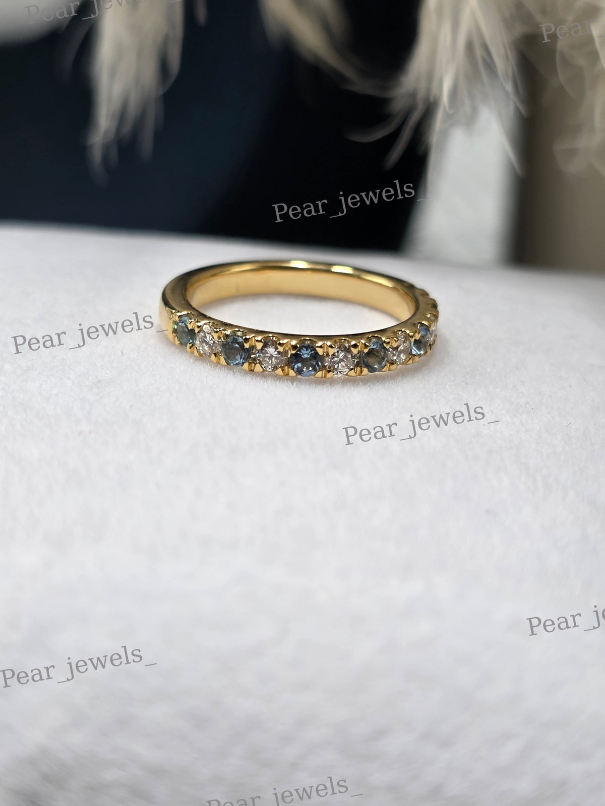 925 Sterling Silver Moissanite diamond Iced Out women Engagement wear Band