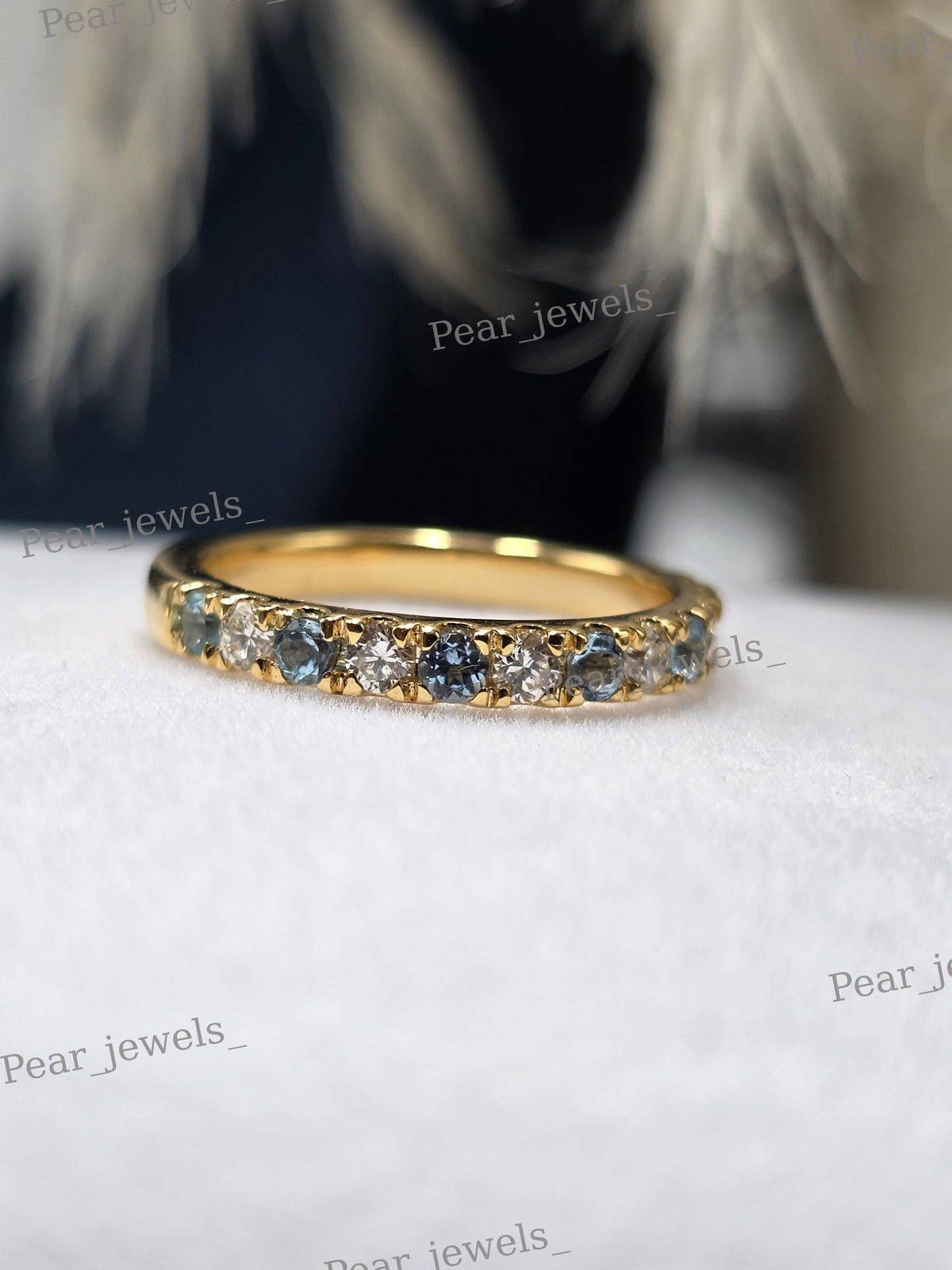 925 Sterling Silver Moissanite diamond Iced Out women Engagement wear Band