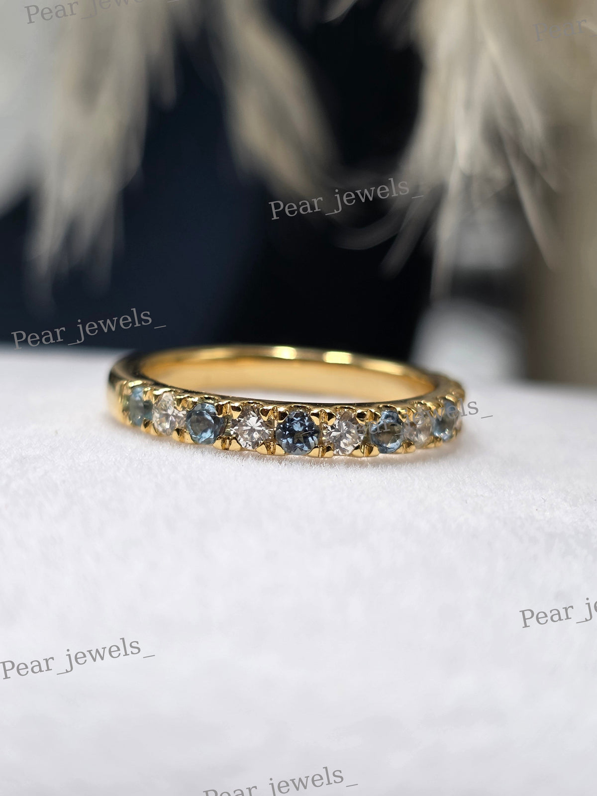 925 Sterling Silver Moissanite diamond Iced Out women Engagement wear Band