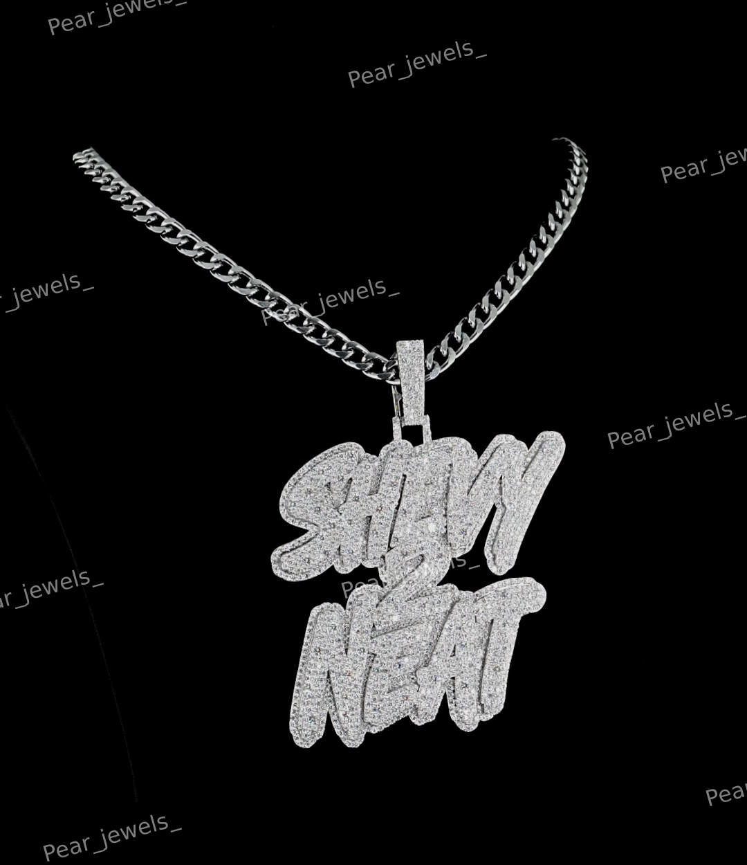 Luxury VVS Moissanite Diamond Custom Letter 925 Sterling Silver Hip Hop Unisex Party Wear Pendant
