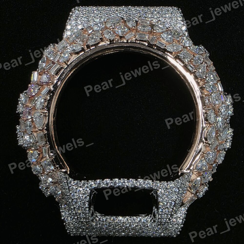 Iced Out VVS Moissanite Watch Bezel For 6900 Series