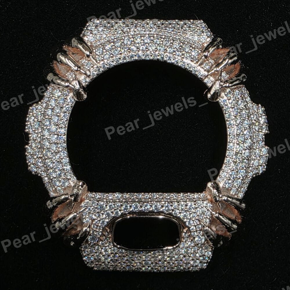 VVS Moissanite Iced Out Hip Hop Statement Wrist Watch For 6900 Series Bezel