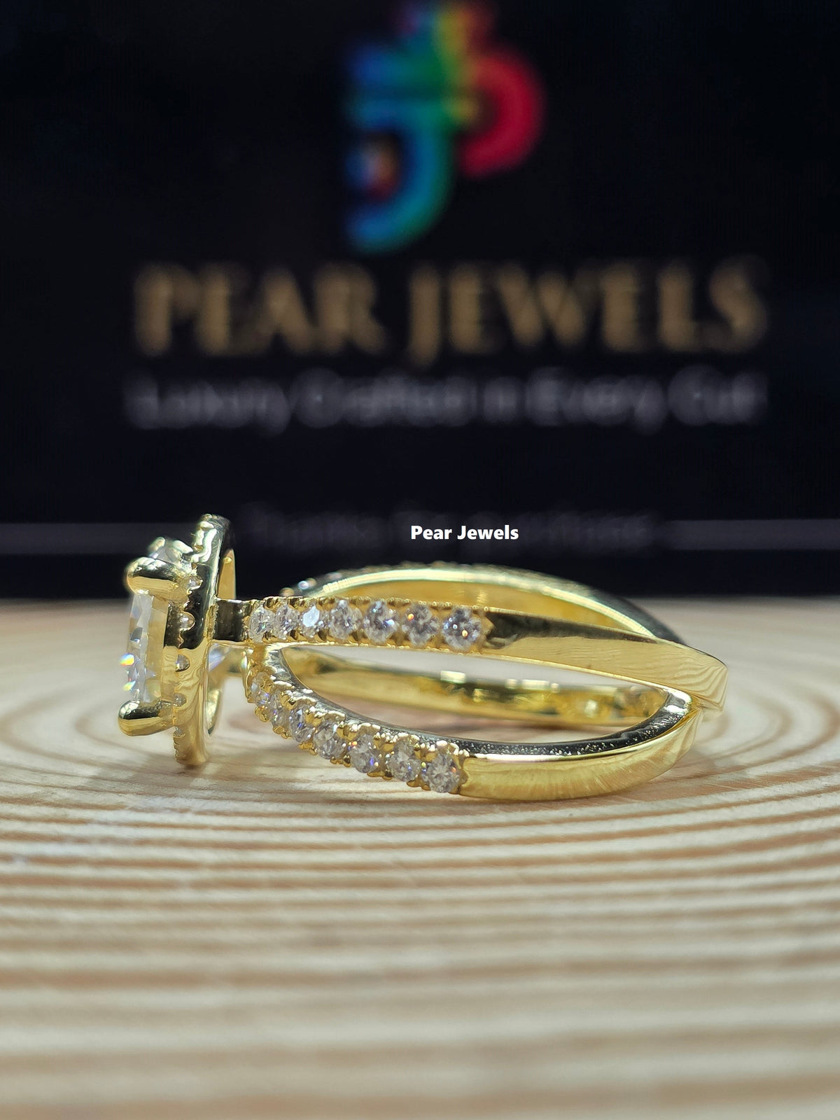 925 Sterling Silver Ring With Iced Out Moissanite Diamond Elegant Engagement Ring