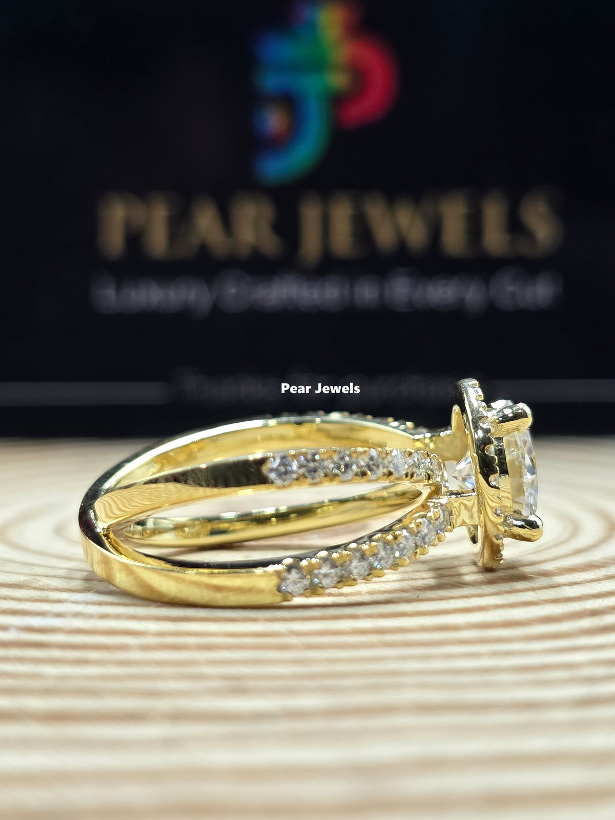 925 Sterling Silver Ring With Iced Out Moissanite Diamond Elegant Engagement Ring